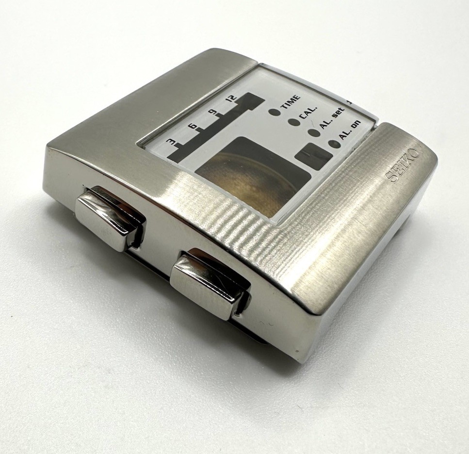 NOS Vintage Seiko Digital Quartz W524-4A00 Stainless Steel Complete Case Part