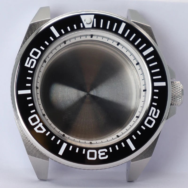 43mm Watch Case Sapphire Glass For Modified Samurai NH35 NH36 NH38 NH34 4R36