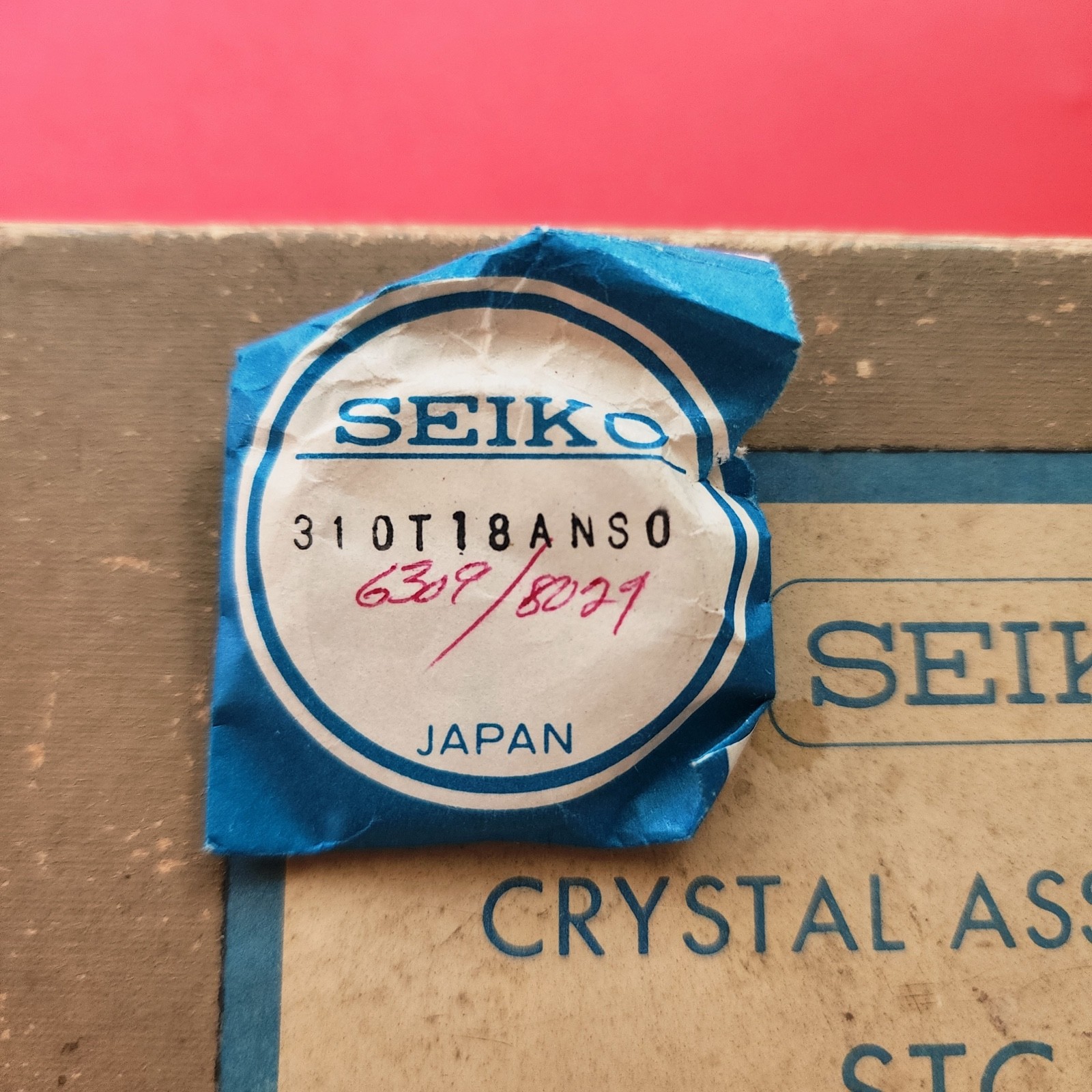 Seiko Watch Glass Plexiglass 310T18ANS0 New Old Stock Vintage Part In Packet