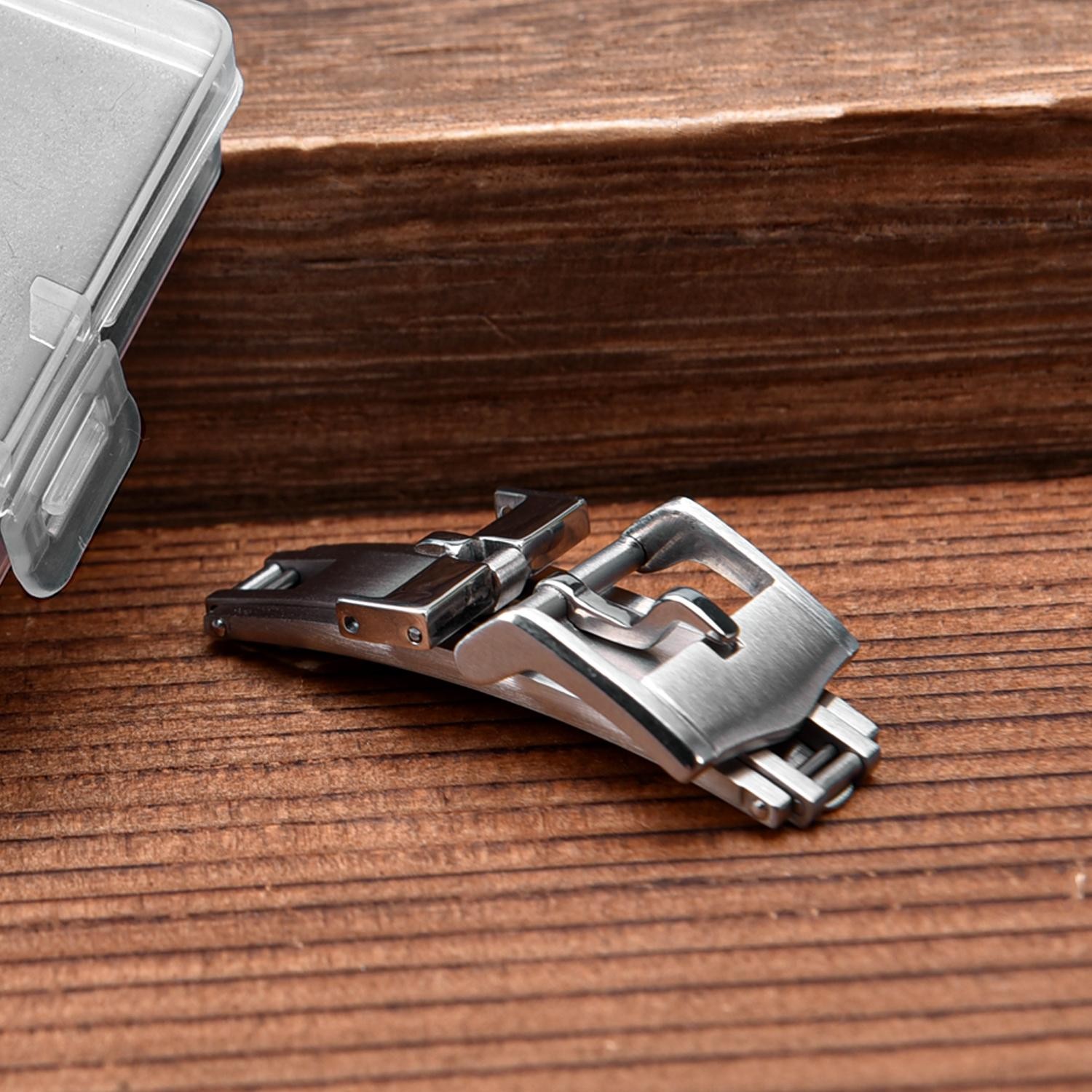 16mm 18mm Stainless Steel Deployant Clasp For Rolex Cartier Omega Watch Band