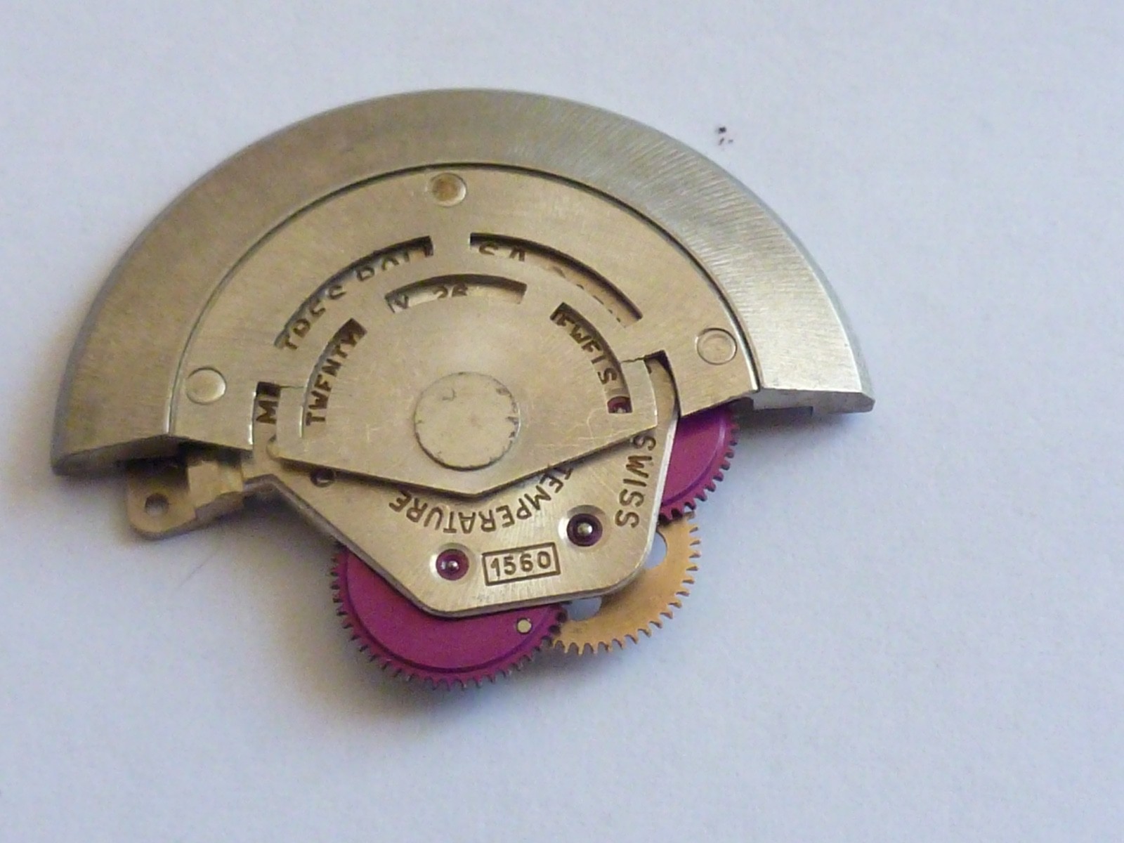 GENUINE Authentic Rolex Rotor + bridge 1560 perfect condition completely screw