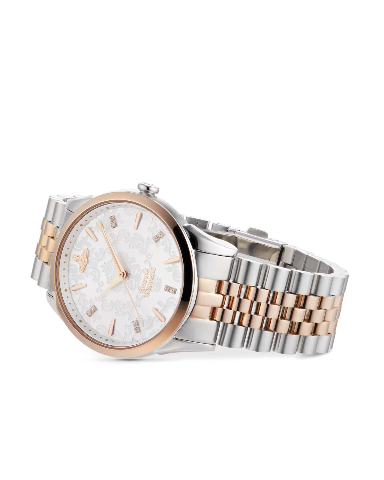 Vivienne Westwood Rose Gold Silver 18mm Link & Pin For Seymour / Wallace Watch