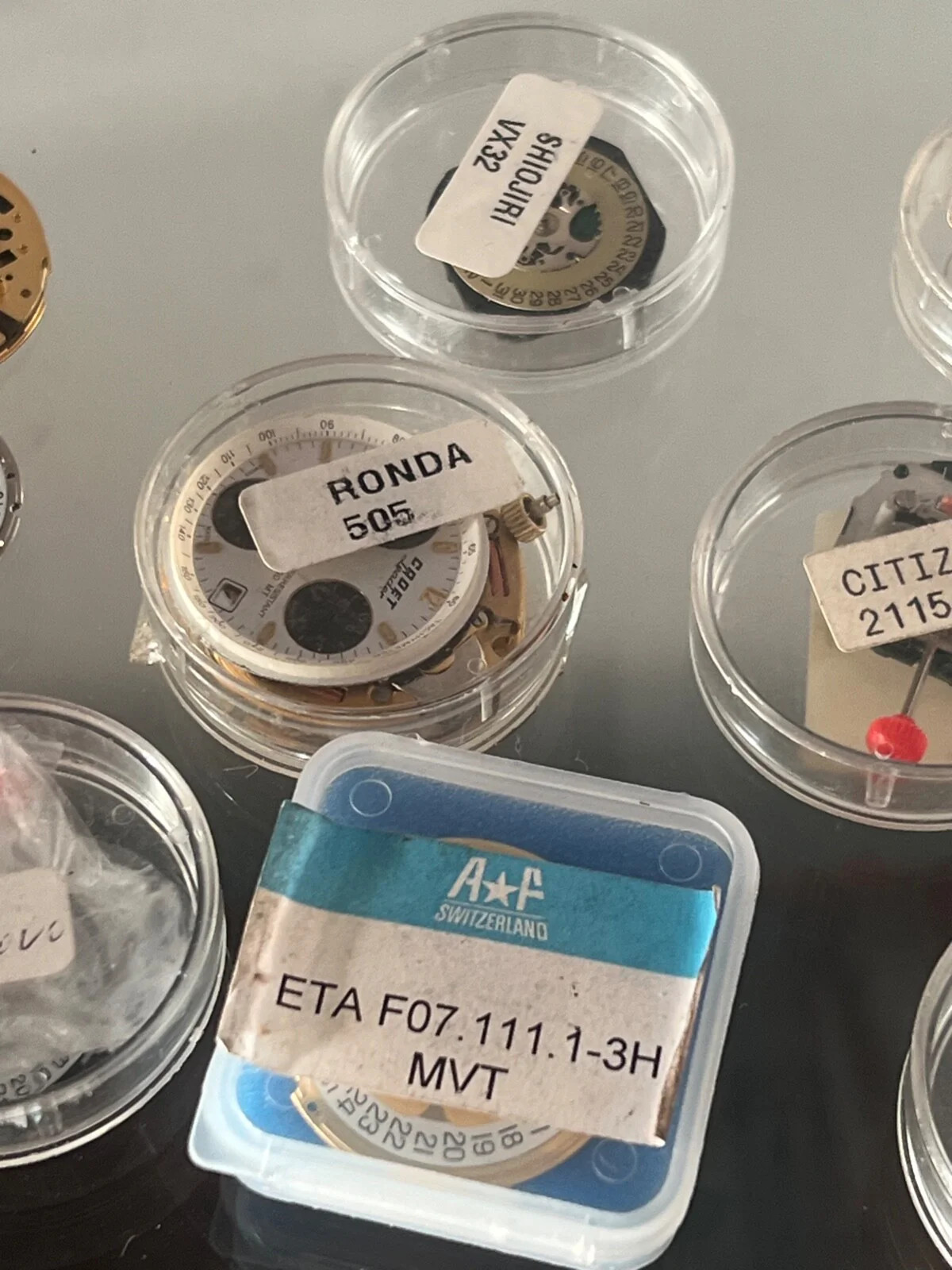 🔴 Citizen Mondia Miyota ETA Ronda Watch Movements Spare Parts 13 Pieces