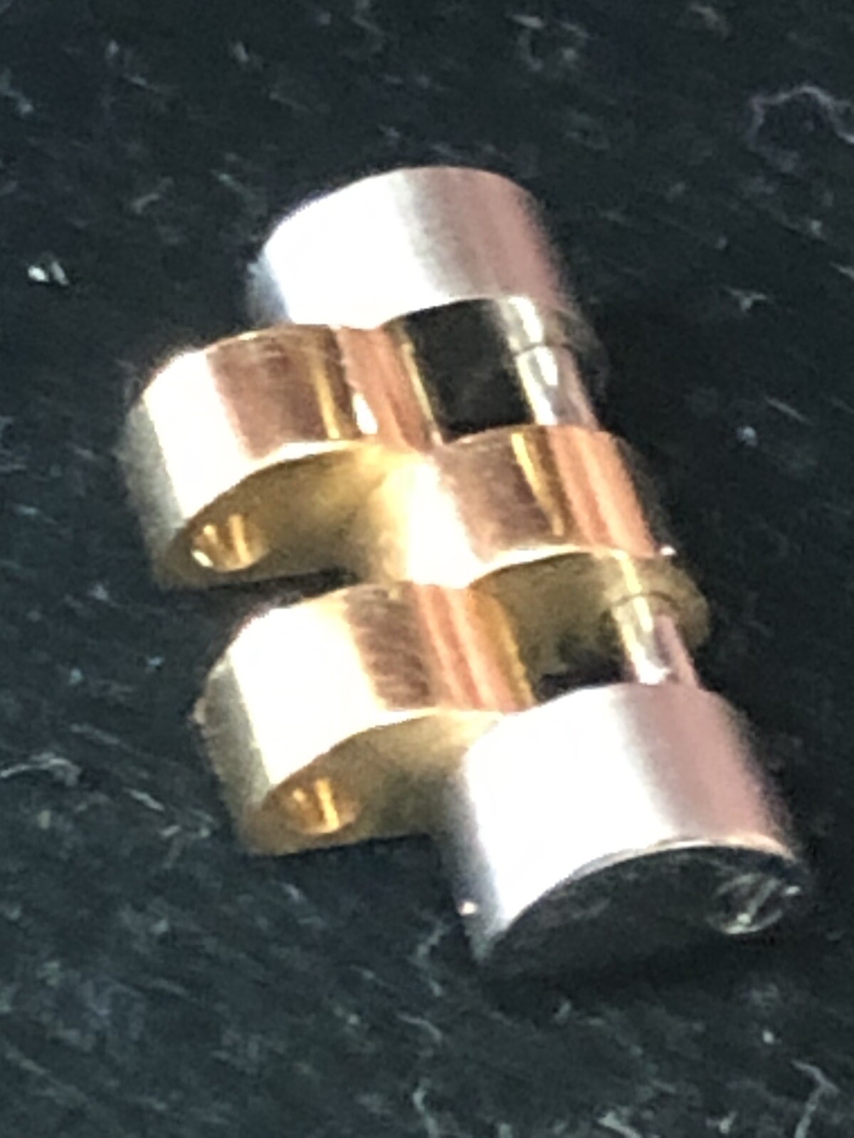 Factory Yellow Gold & SS Link 15.5mm For Rolex Datejust II 41mm # 126333 126303