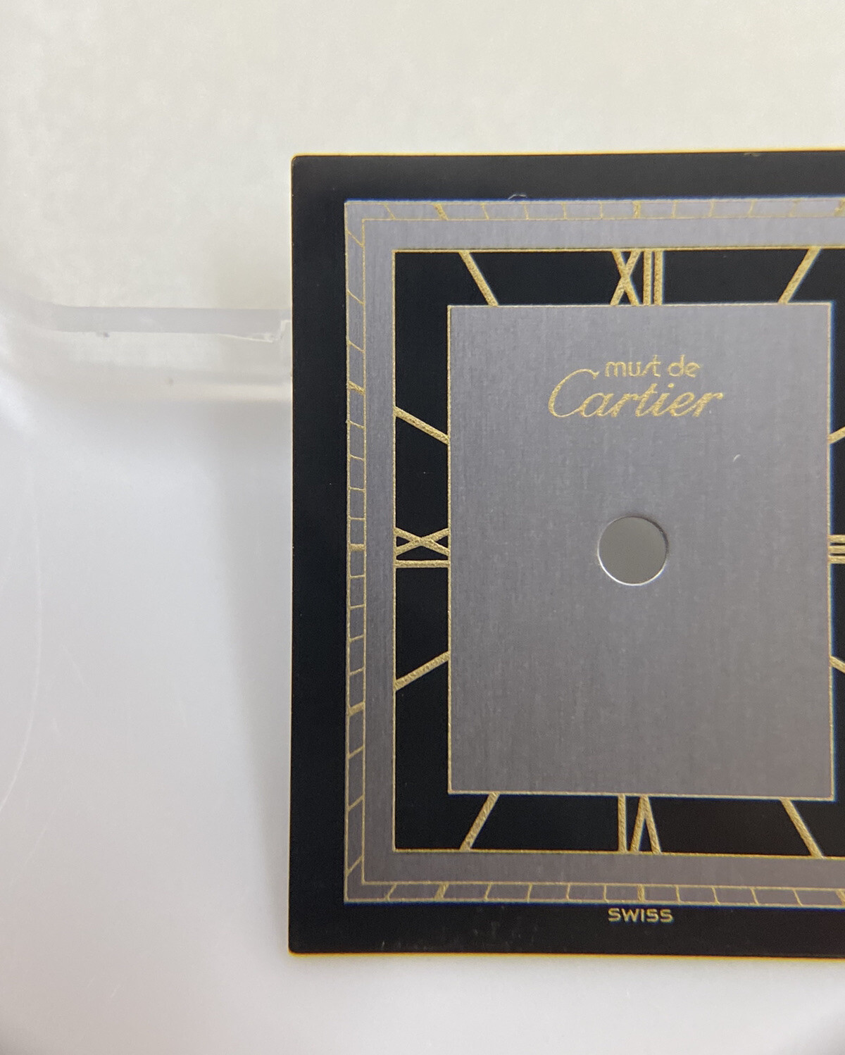 Original Must de Cartier Paris Tank Black/Gray/Gold Roman Dial Ref. 81006 1 1209