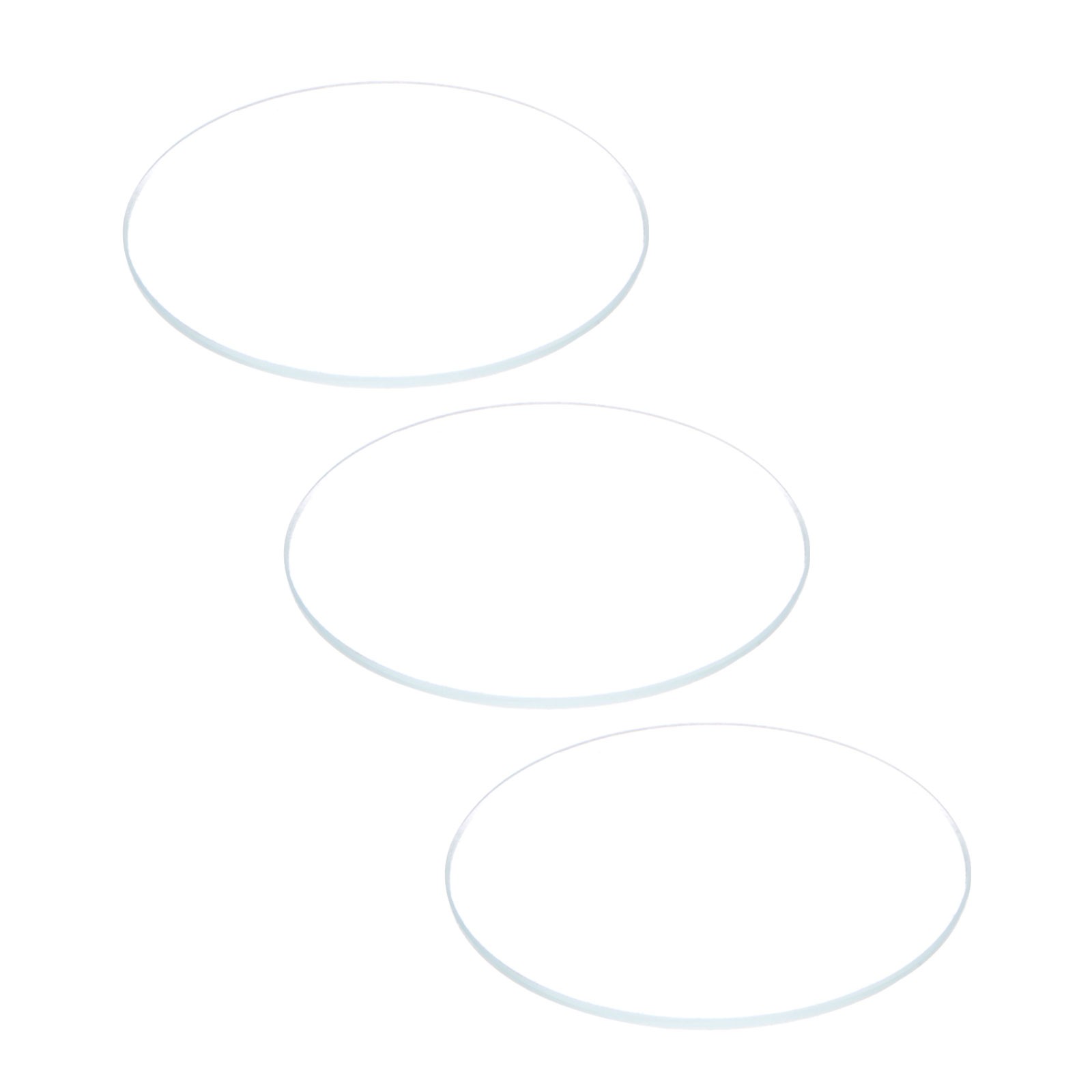 3pcs Watch Glass Crystal Lens, 33.5mm Dia. 1.1mm Thick Double Dome Watch Glass