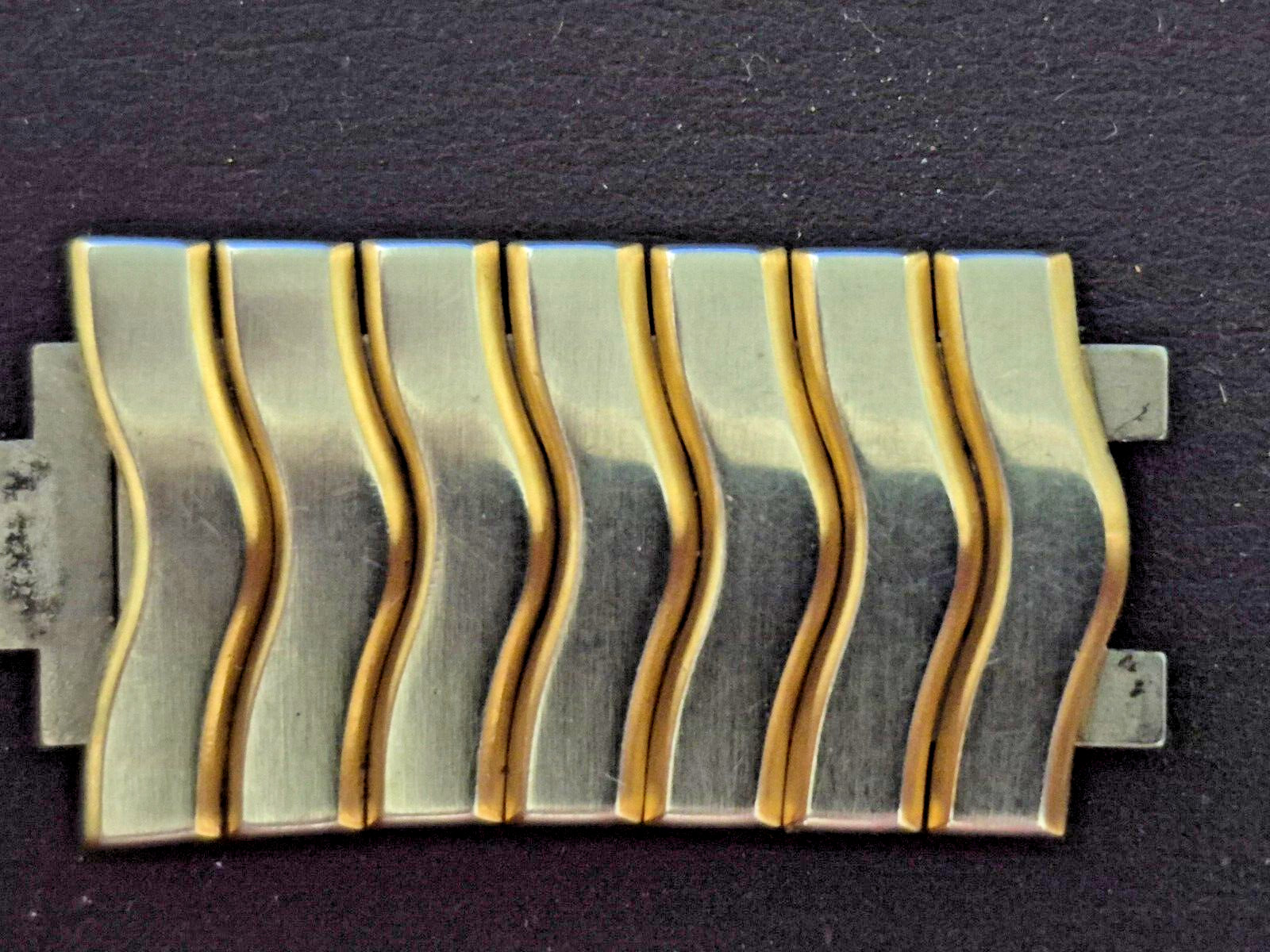 EBEL Classic Wave 7 Link Steel & Gold Segment for bands found on 21mm lug cases