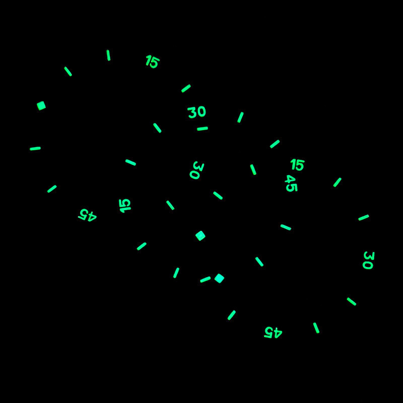 38MM Green Luminous Sapphire Blue Ceramic Flat Bezel Insert Fit For SKX007