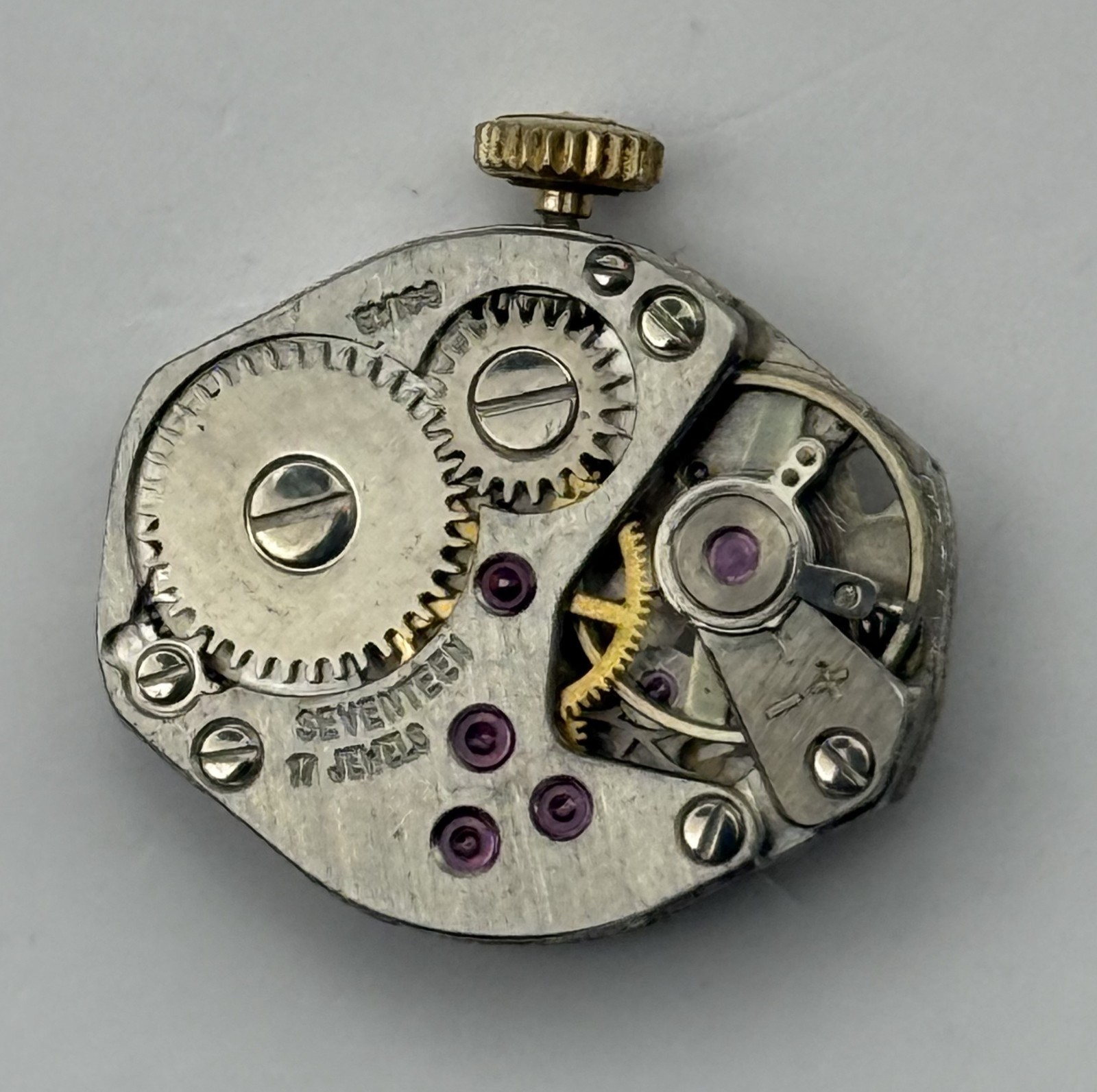 FHF 60 Watch Movement Regency 17 Jewels Swiss Manual Wind Parts Repair 15.3mm
