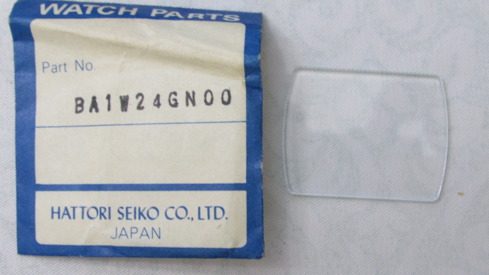 VINTAGE NOS ORIGINAL SEIKO CRYSTAL BA1W24GN00 FOR WATCH WC1