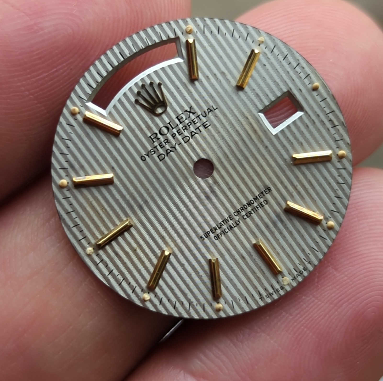 Rolex Oyster Perpetual Day Date 18038 Tapestry Dial Part Used (N44)