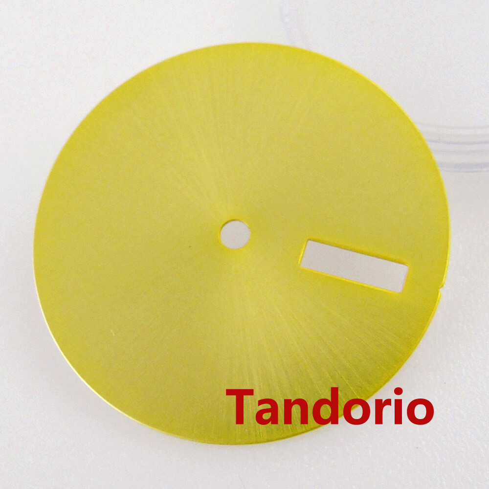 29mm black blue green white gold watch dial fit NH35 NH36 movement fit 3 o’clock