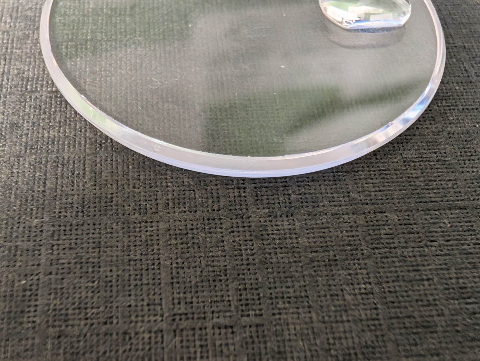 Genuine Rolex Sapphire Cyclop Crystal 25-295C 16233 WITH Loupe, scratches/chippe