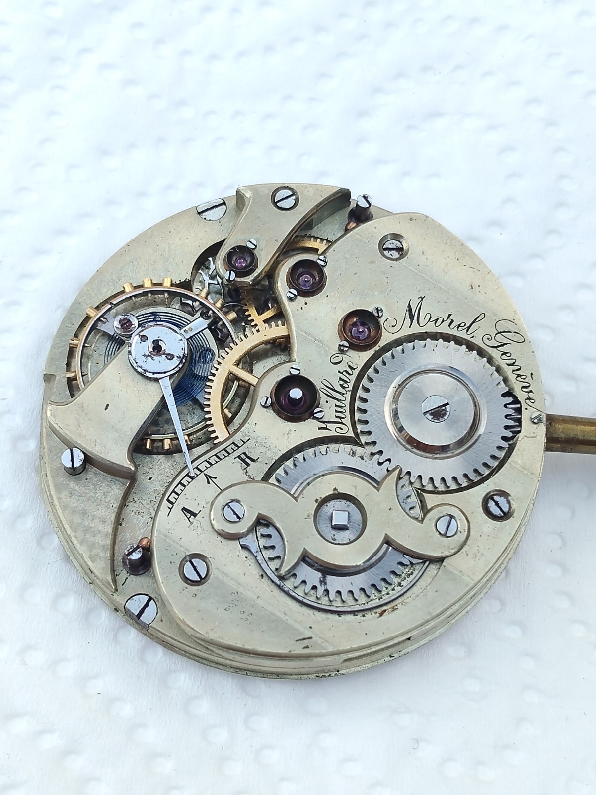 Juillard Morel Geneve – High grade pocket watch movement. (R-2720)