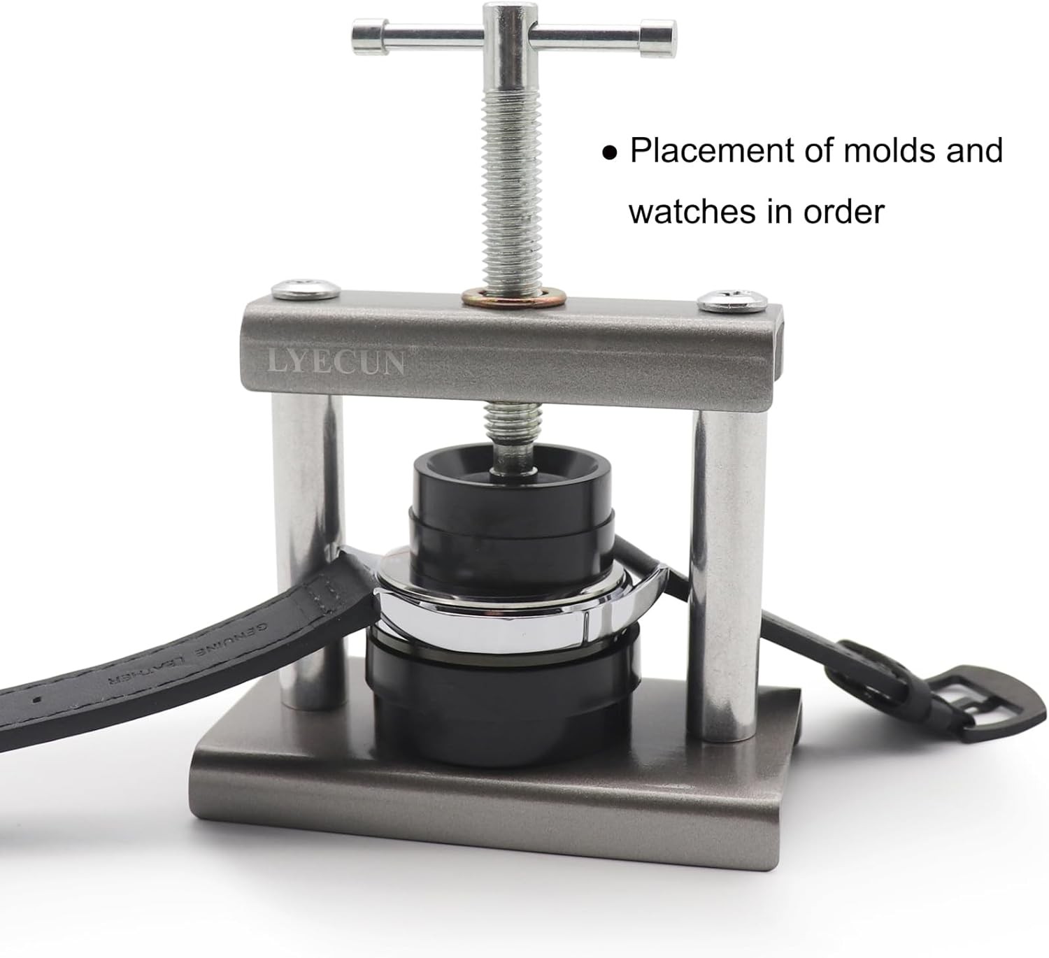 LYECUN Watch Press Tool, Crystal Press, Back Case Closer for Closing the Cover,