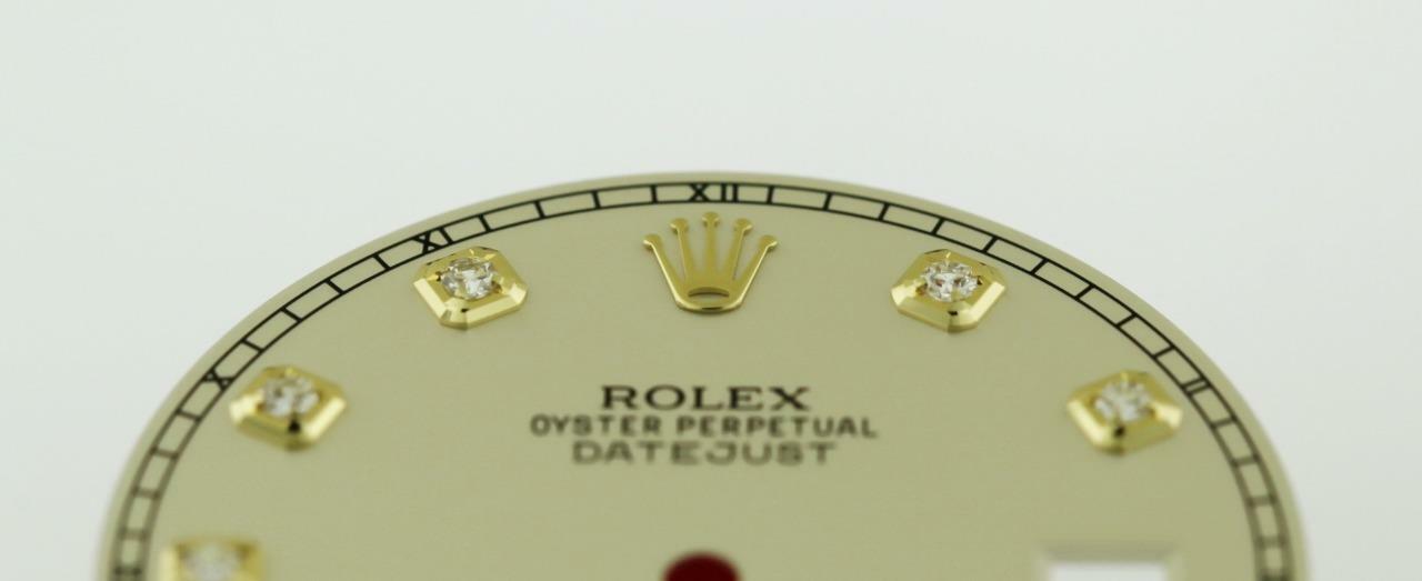Original Men’s Rolex Datejust II 116303 116333 Ivory Diamond Dial 2/Tone #M2