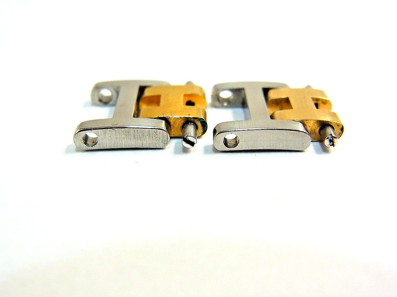 HERMES Clipper Watch 12mm Side Brushed Old Type Genuine Link Band 2pcs Set