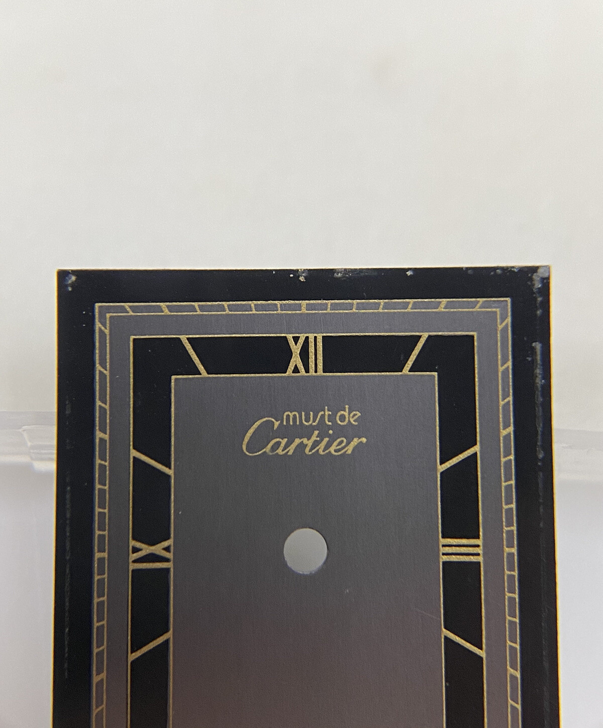 Original Must de Cartier Paris Tank Black/Gray/Gold Roman Dial Ref. 81006 1 1209