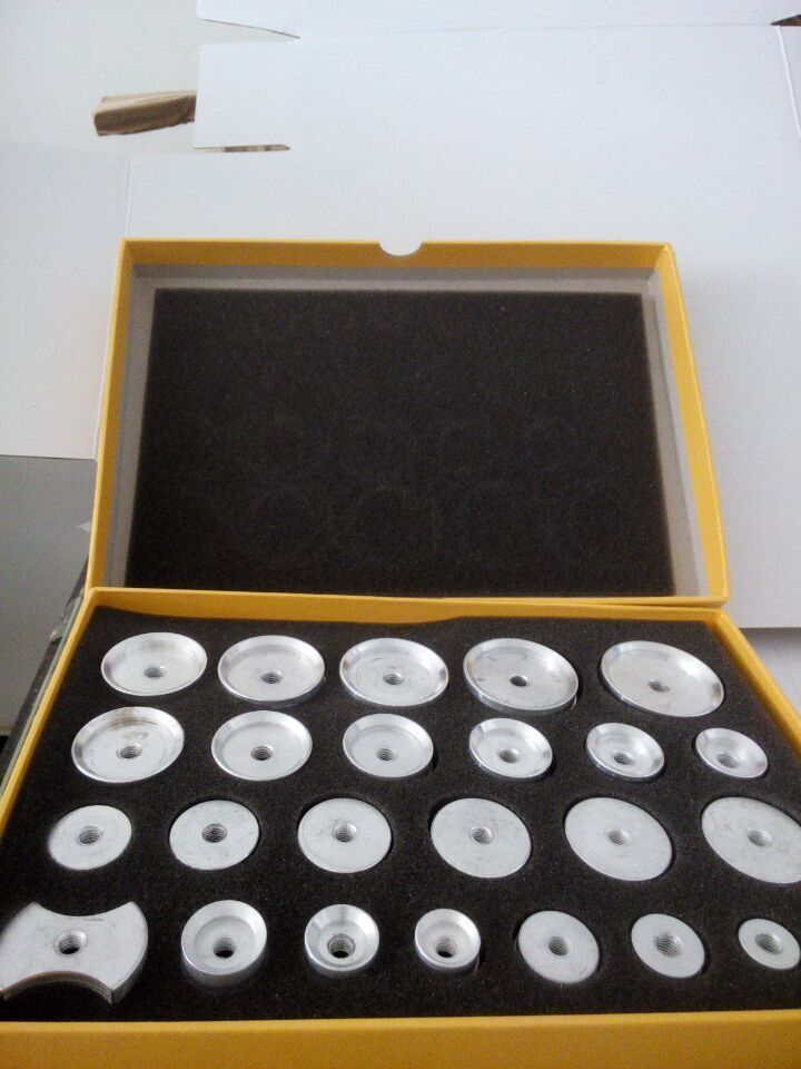 hot！ 25pcs aluminum alloy Moulds for Back Case Press tool Crystal presser rortd