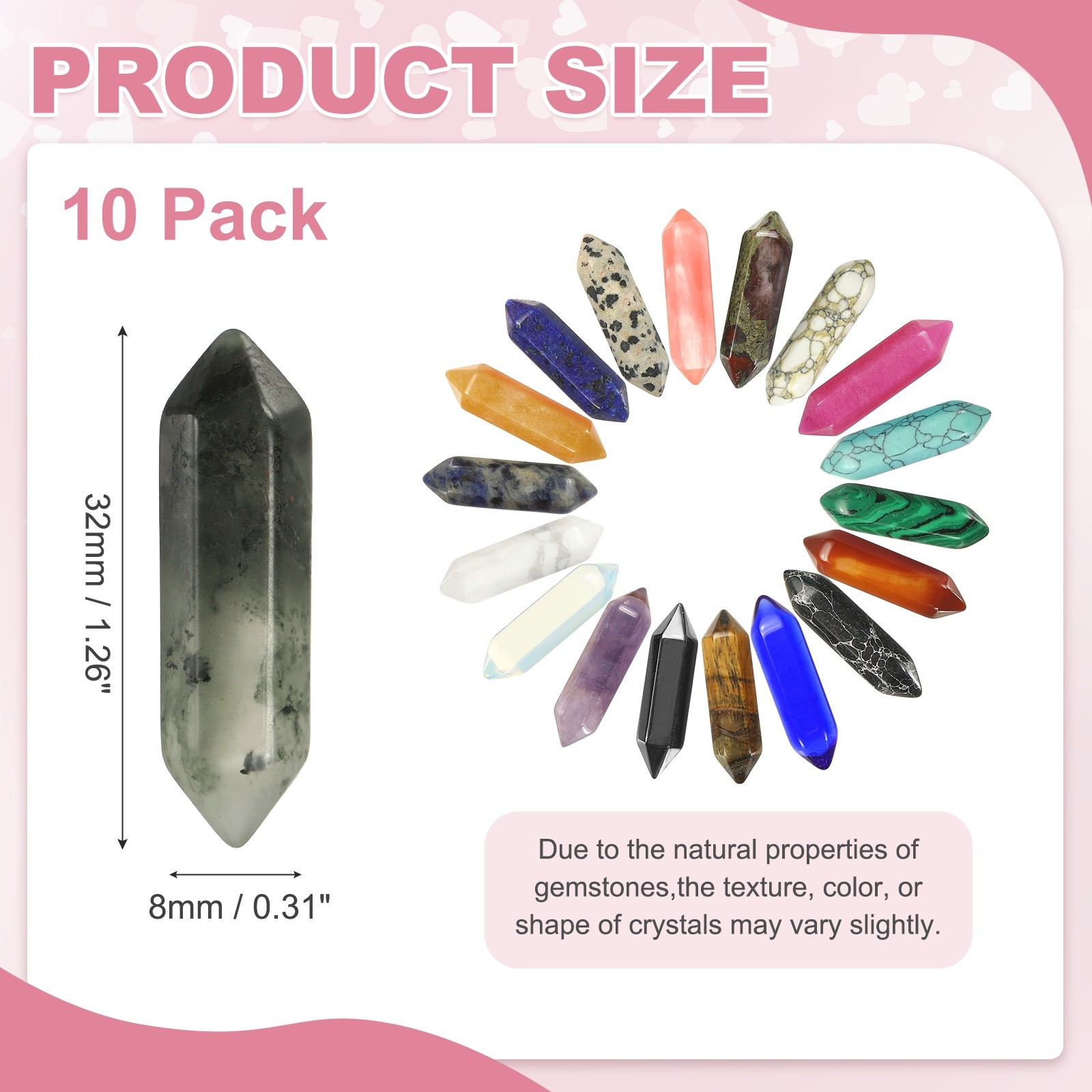 10 Pack African Bloodstone Quartz Crystals Polished Crystals Bulk