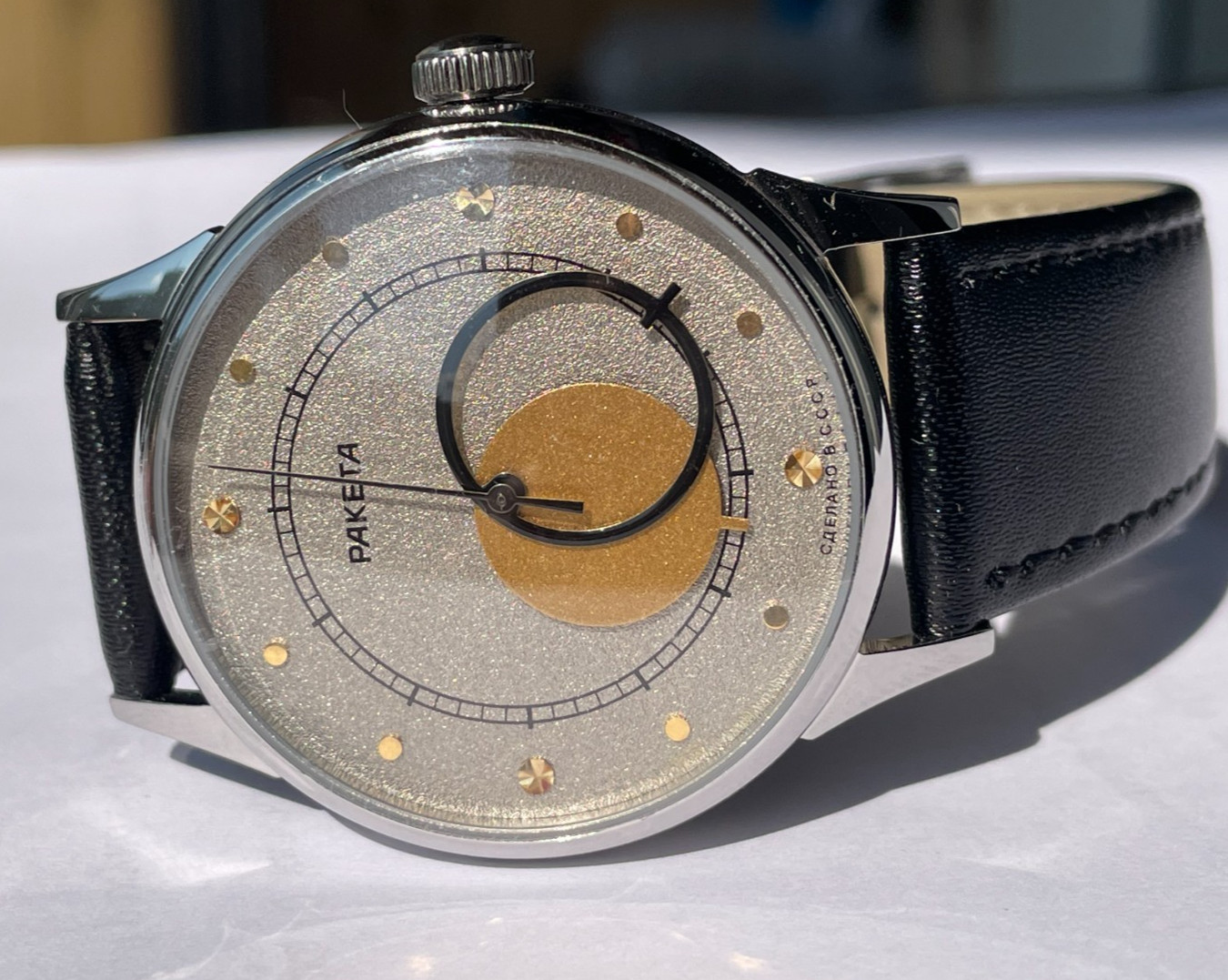 RAKETA KOPERNIK 2609 HA mechanism USSR new case steel mans marriage
