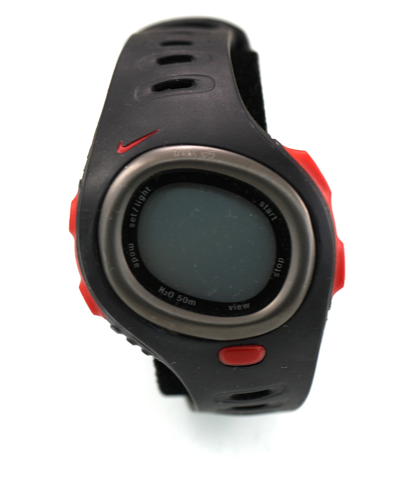 Nike Triax C5 Sports Watch Men St WR Date Black Red Digital Quartz NON WORKING
