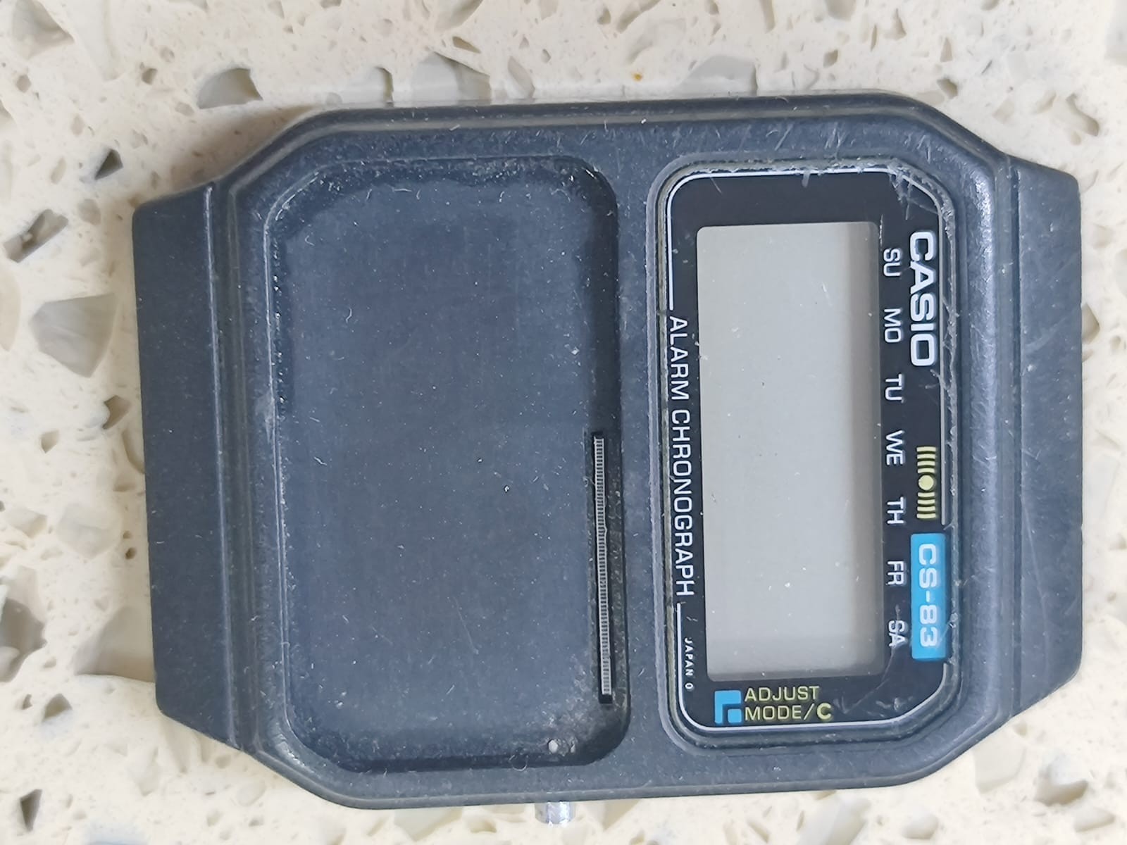 1982 Vintage Casio CS- 83 mod 231 Calculator watch Working for parts Y