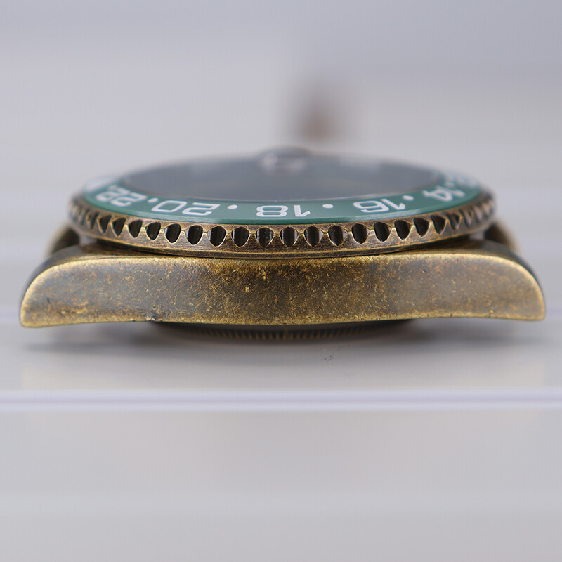 Bronze 40mm Retro Watch Cases Accessory stainless steel For Seiko nh35 Movement