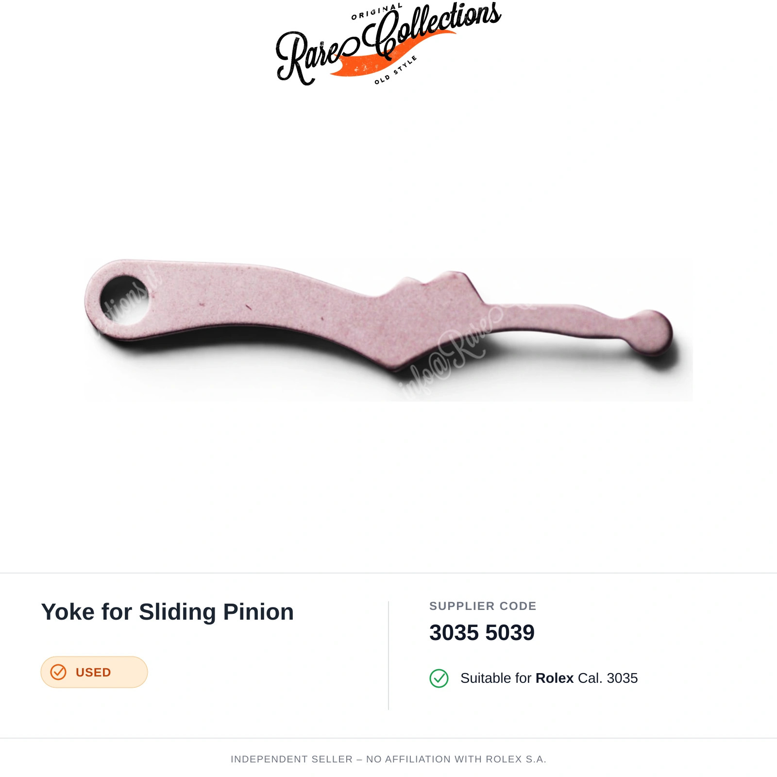 Yoke for Sliding Pinion for Rolex (cod. 3035 5039) — Used Good Condition