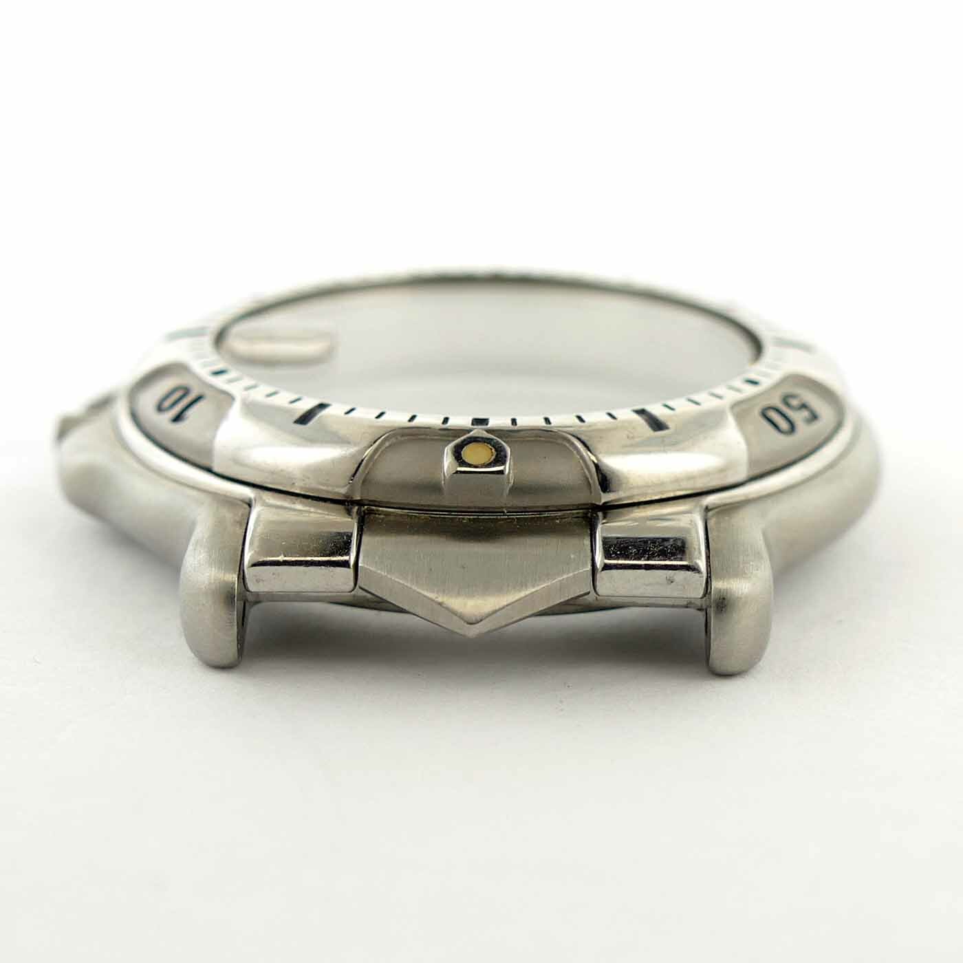 TAG HEUER 6000 SERIES MIDSIZE STAINLESS STEEL WATCH CASE FRAME FOR PARTS/REPAIRS