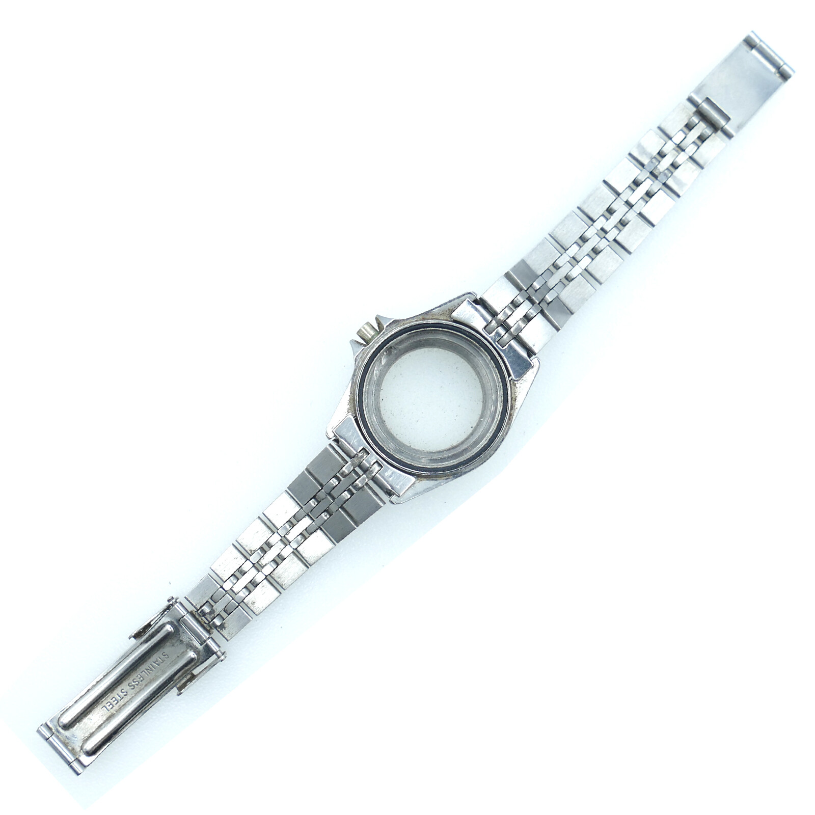 HEUER 200 METER PROF LADIES STAINLESS STEEL WATCH CASE FOR PARTS OR REPAIRS