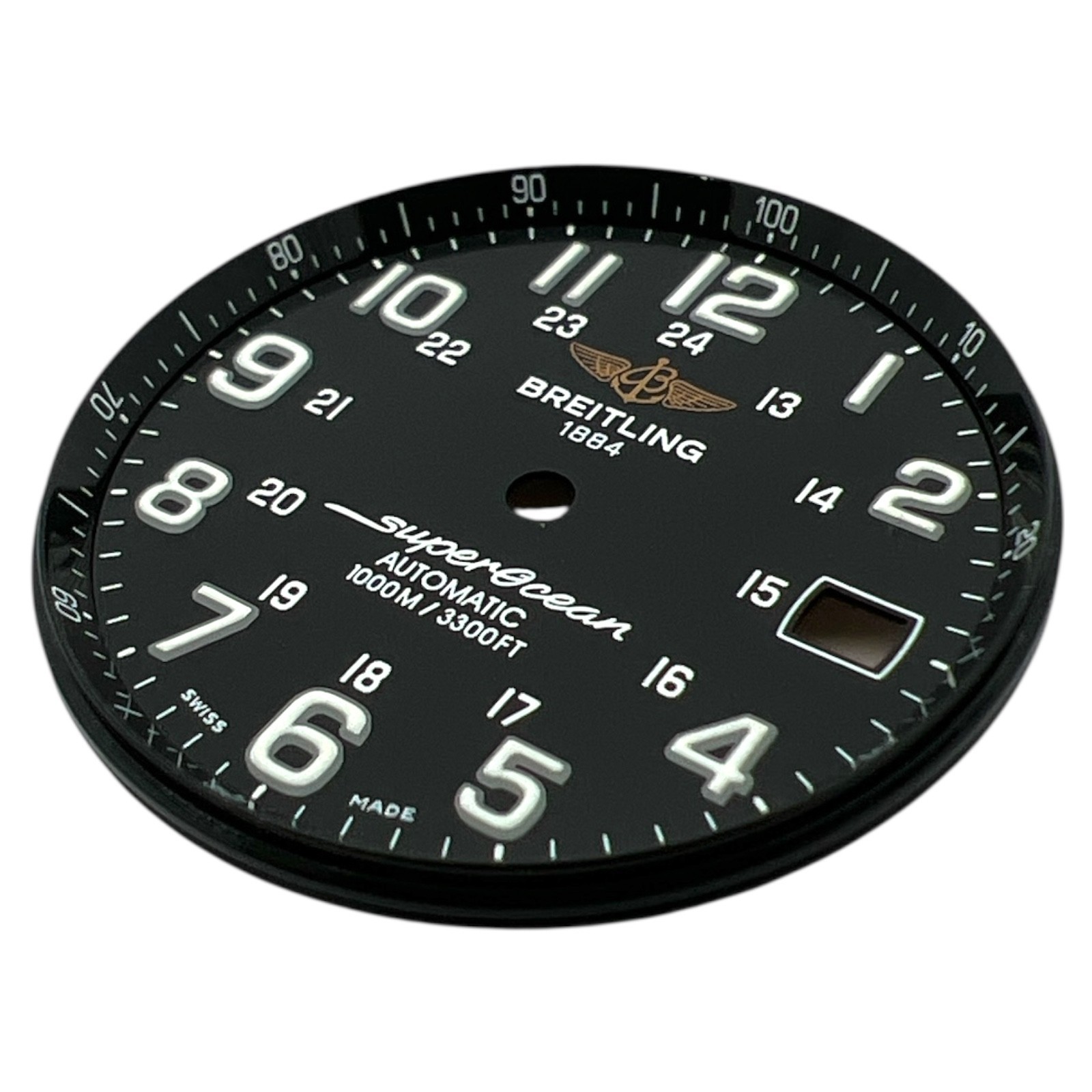 Genuine Breitling Superocean 42mm Arabic Dial Black A17360
