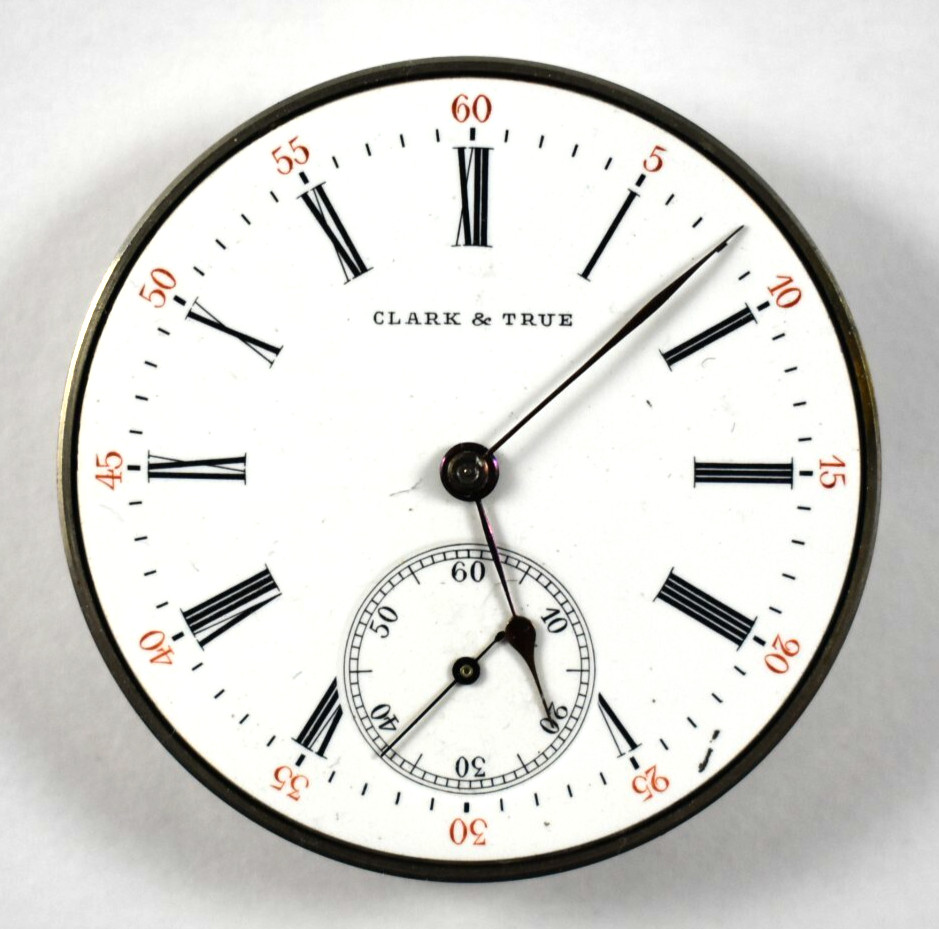 Vintage Clark & True 12s OF Pocket Watch Movement lot.wz