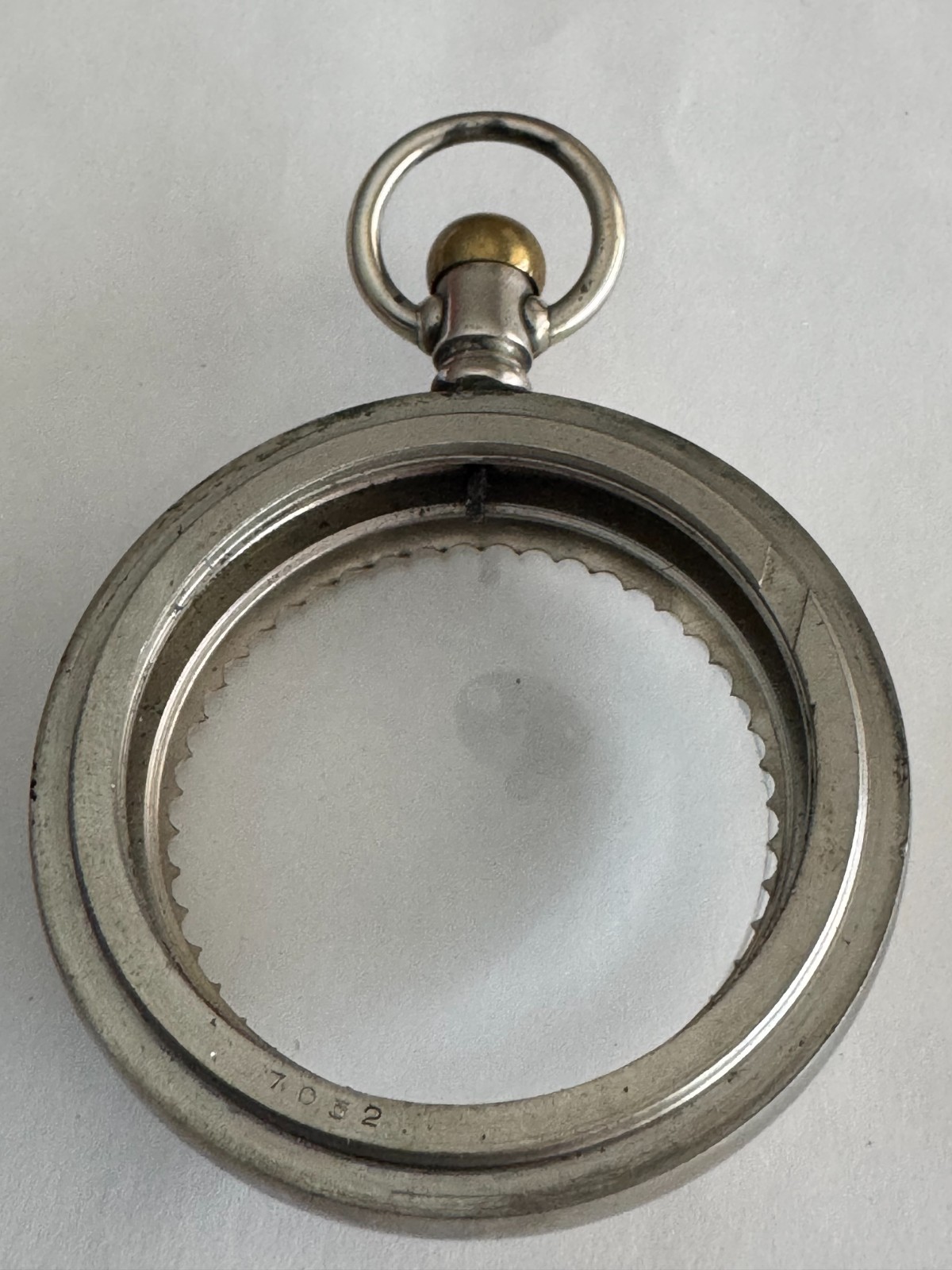 VINTAGE 18 SIZE DISPLAY BACK POCKET WATCH CASE PENDANT & LEVER SET