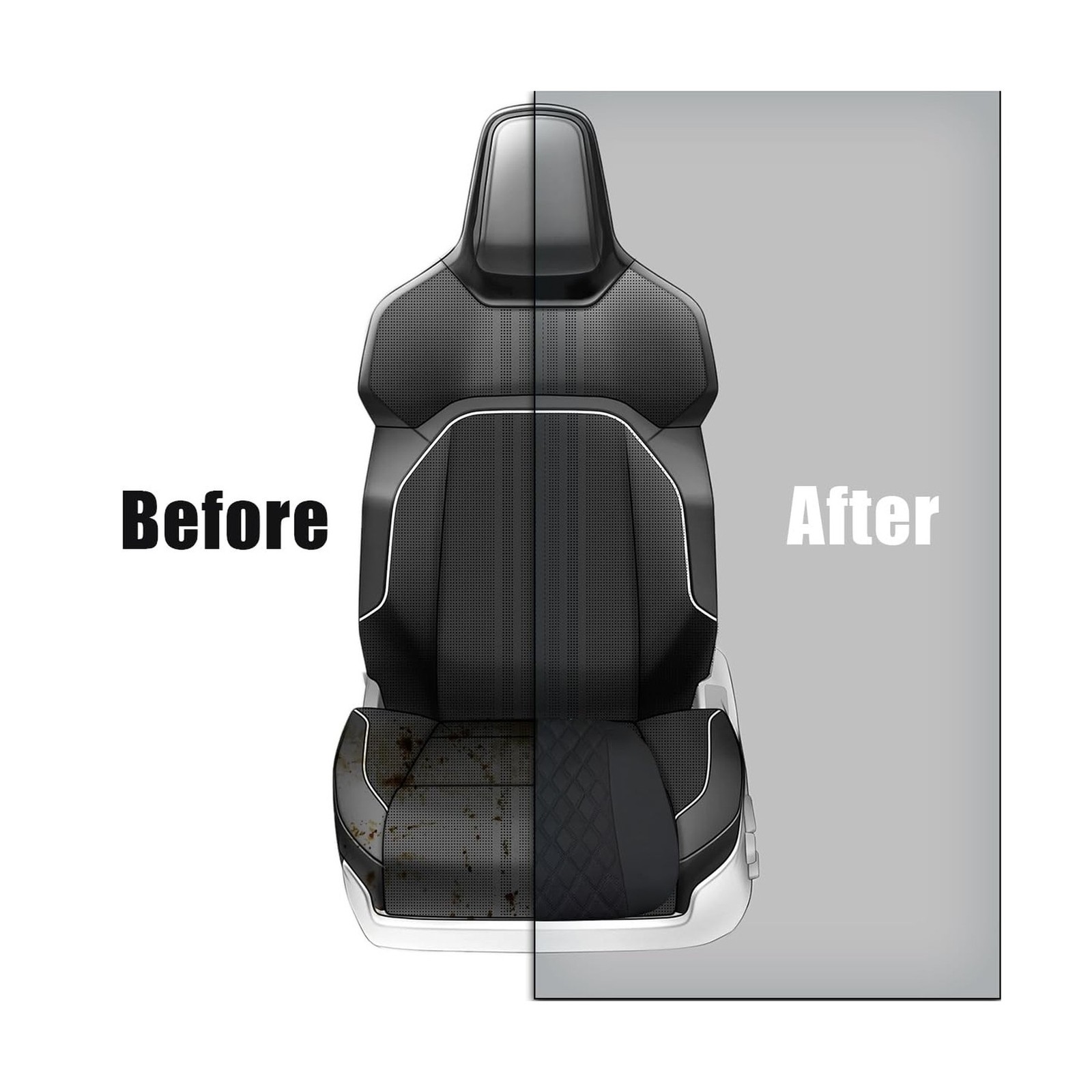 Car Front Seat Cover, 21″×22″ Luxury PU Leather Auto Seat Protectio… Fast
