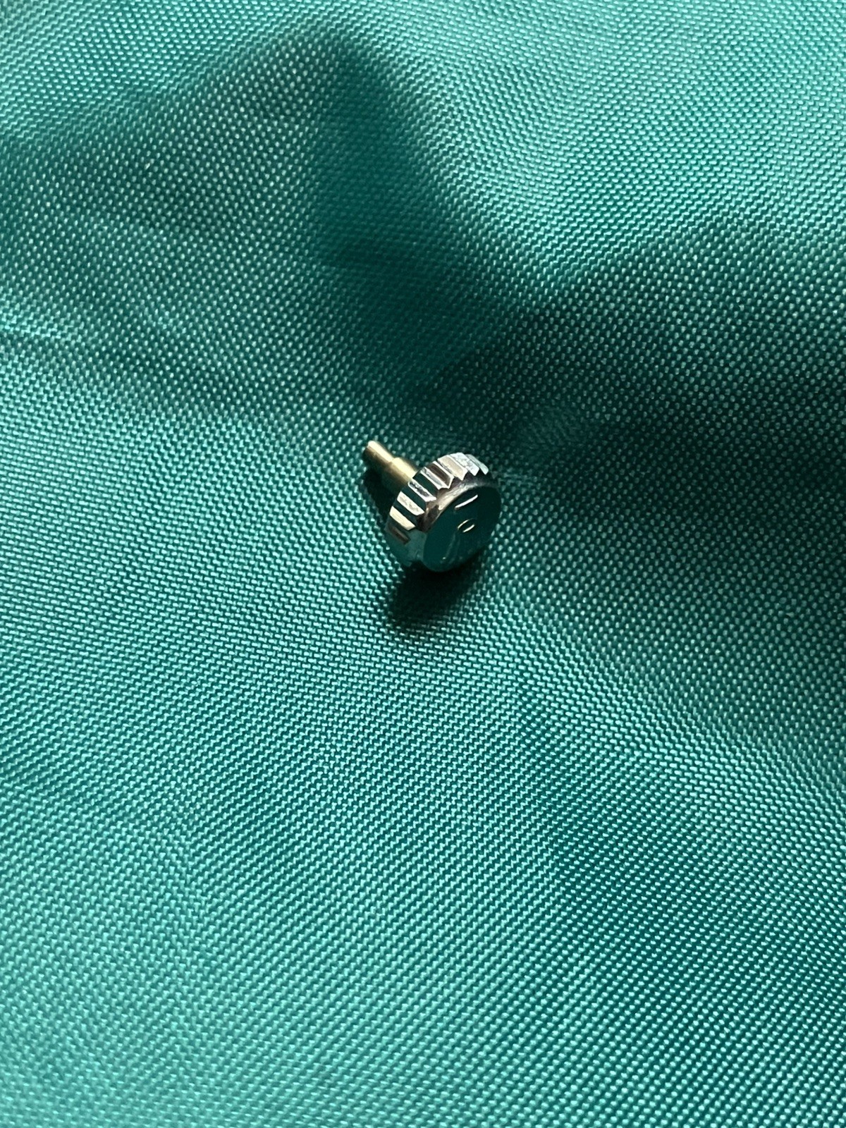 Genuine Rolex 6mm Steel twin lock Crown for Datejust 36 41 Etc. Preowned