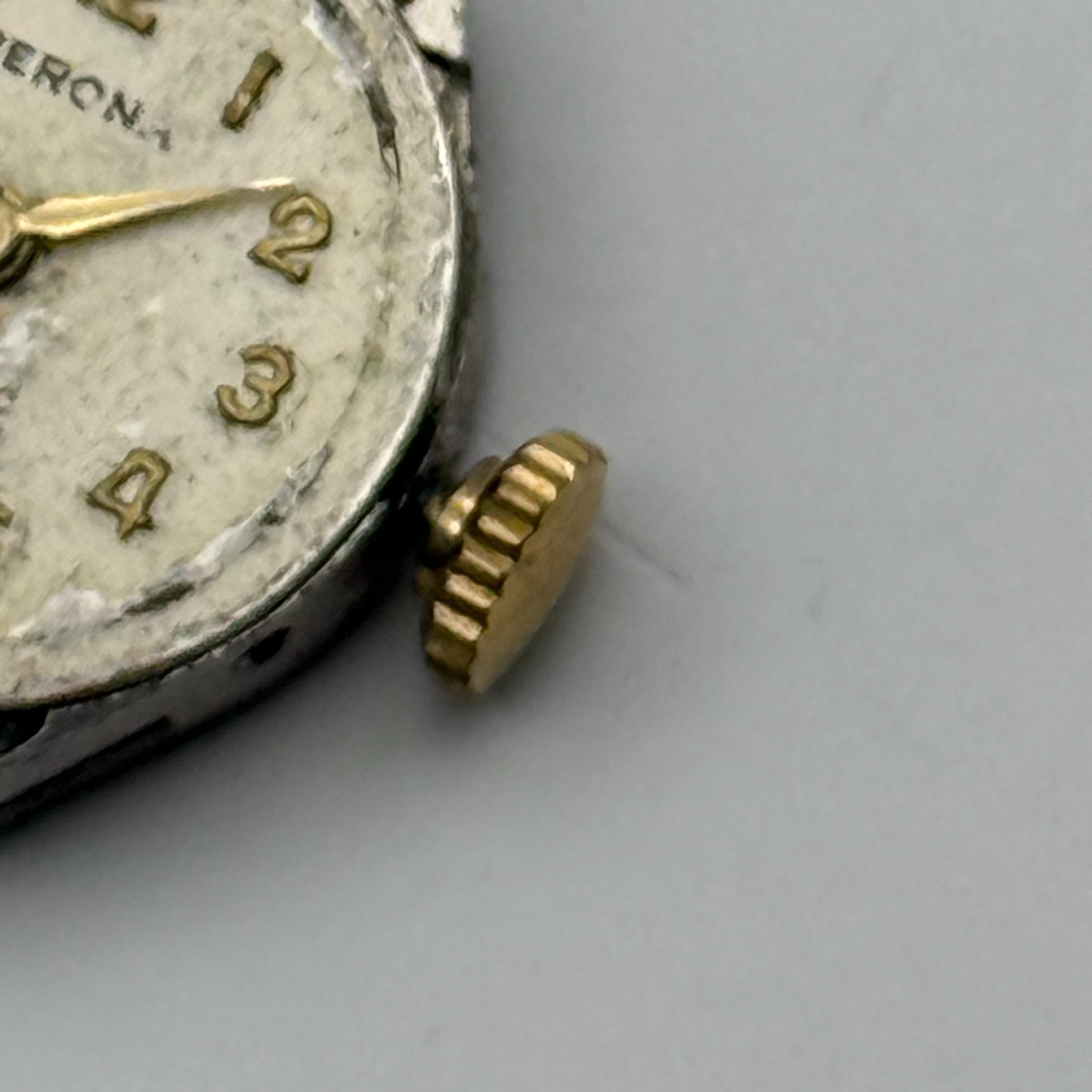 FHF 69-21 Watch Movement Perona 17 Jewels Swiss Manual Wind Parts Repair 15.3mm