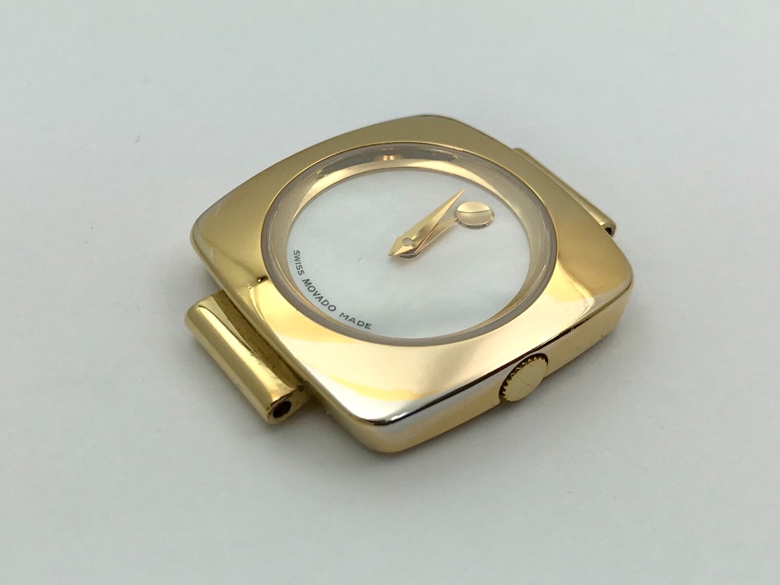 Movado Dolca 88 A1 1310 Full Watch Head 0605588 Gold Tone Serviced