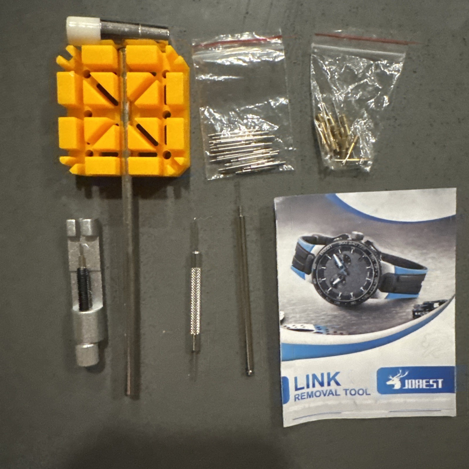 JOREST Watch Link Removal Tool Kit Band Tool for Watch Links Repair Bracelet A