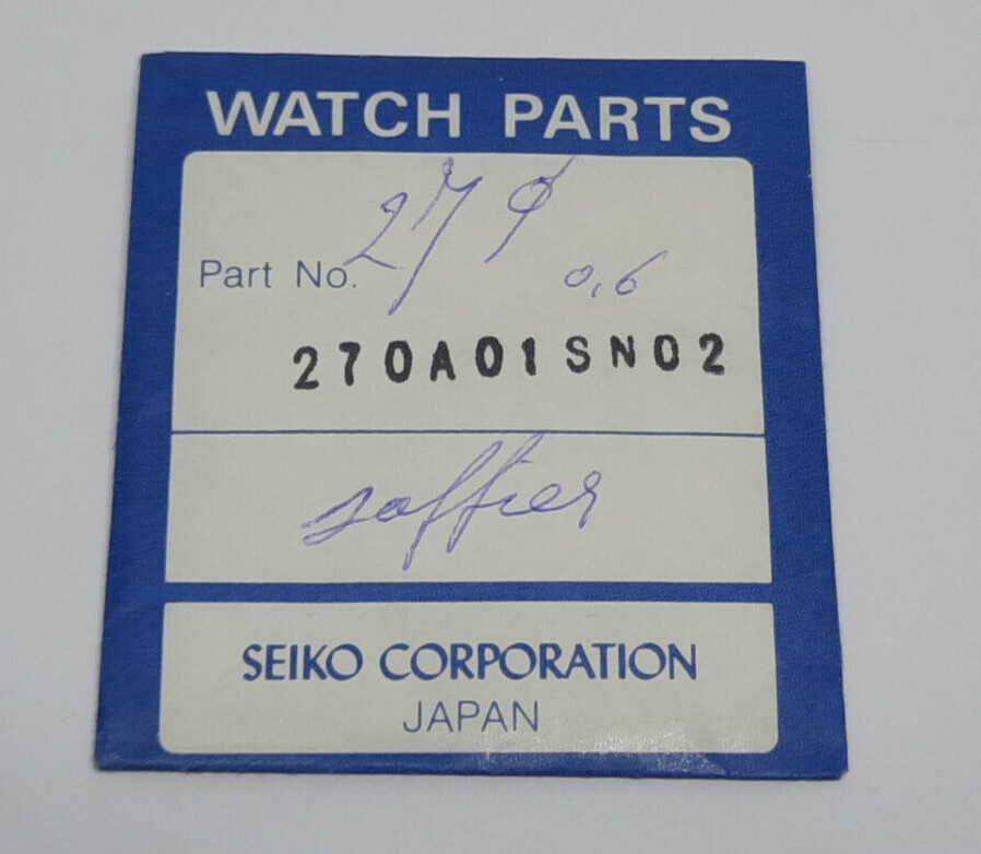 Vintage Genuine NOS Seiko 270A01SN02 Crystal for Seiko 5P30, 5Y30, 7741
