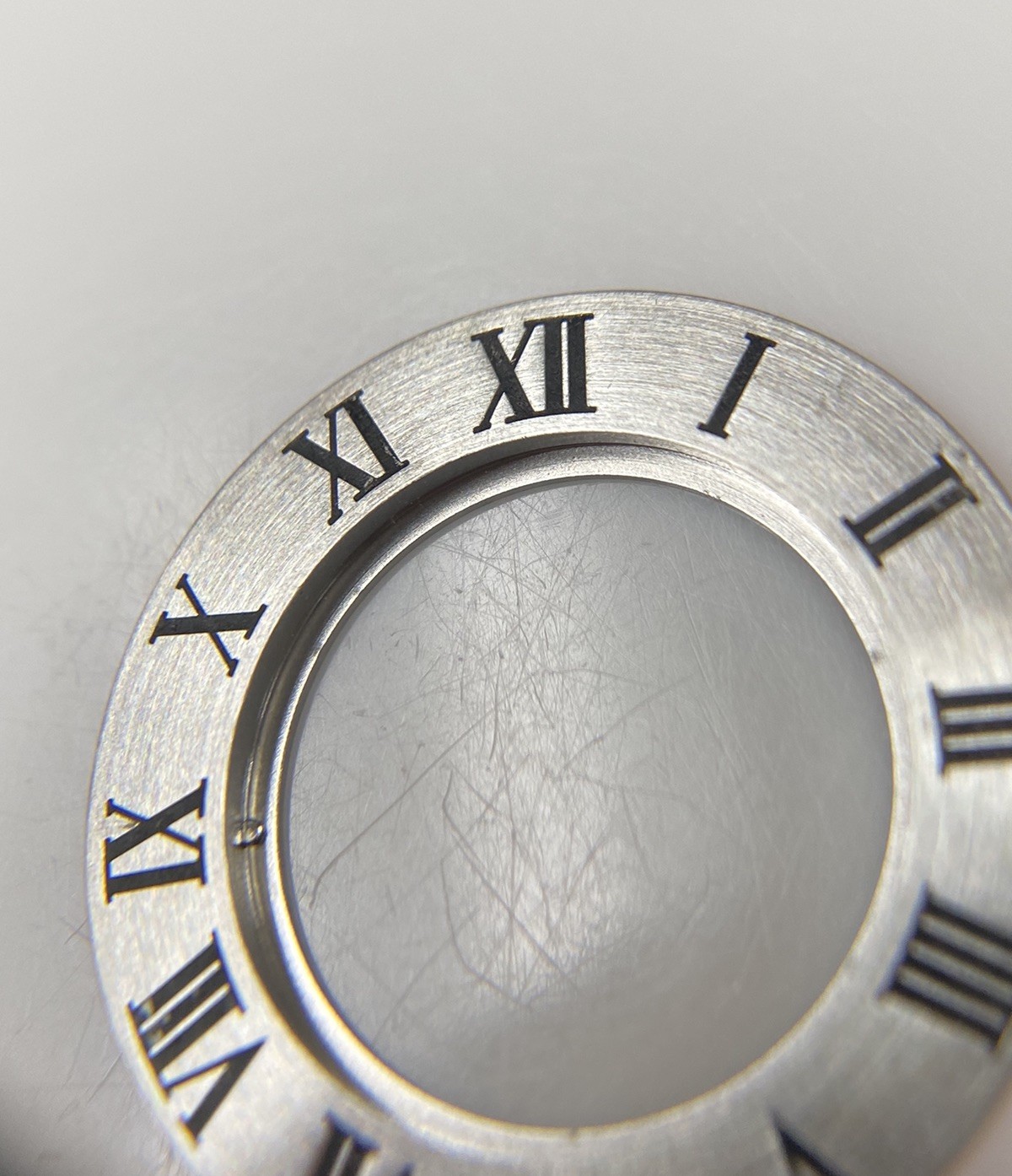 Original Cartier 21 Must de Cartier 1330 Roman Numeral Bezel Insert
