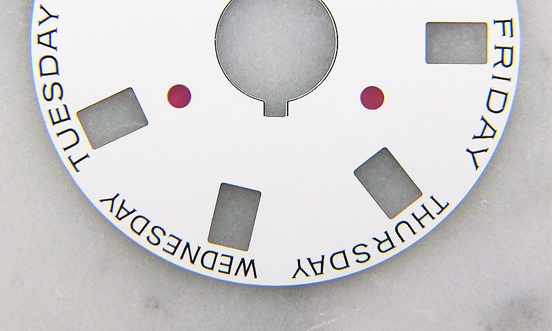Genuine Rolex 3055 Caliber White Day Date Disc for Watch Model 18038 18048 18078