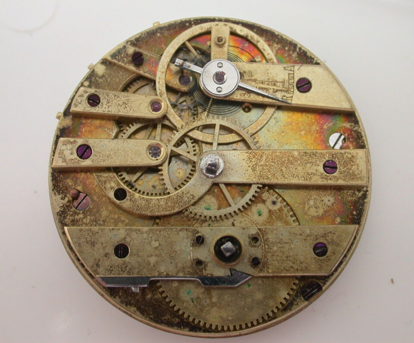 WATCHMAKERS – EARLY KEY WIND, KEY SET, 17 LIGNE POCKET WATCH – 28MR33