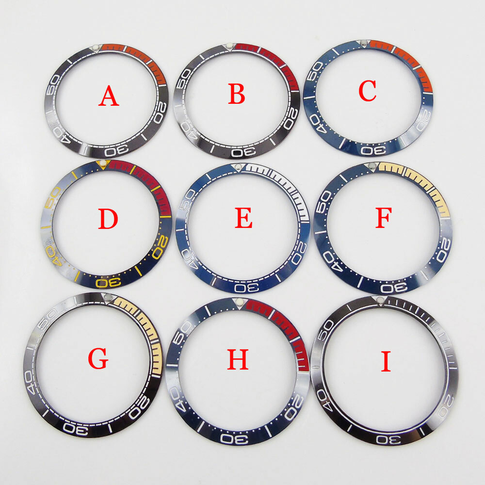 Slope 38mm*30.6mm Watch Ceramic Bezel Ring Insert Fit 40mm Automatic Wristwatch