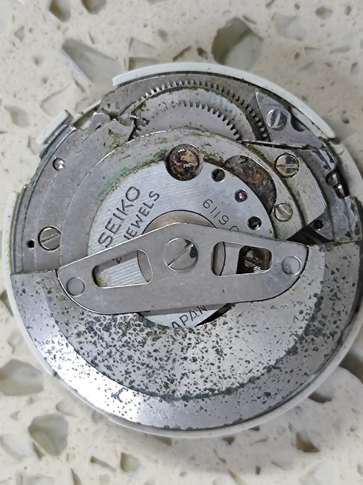 Vintage Seiko 6119C Part Movement -Not Work Balance Good for parts