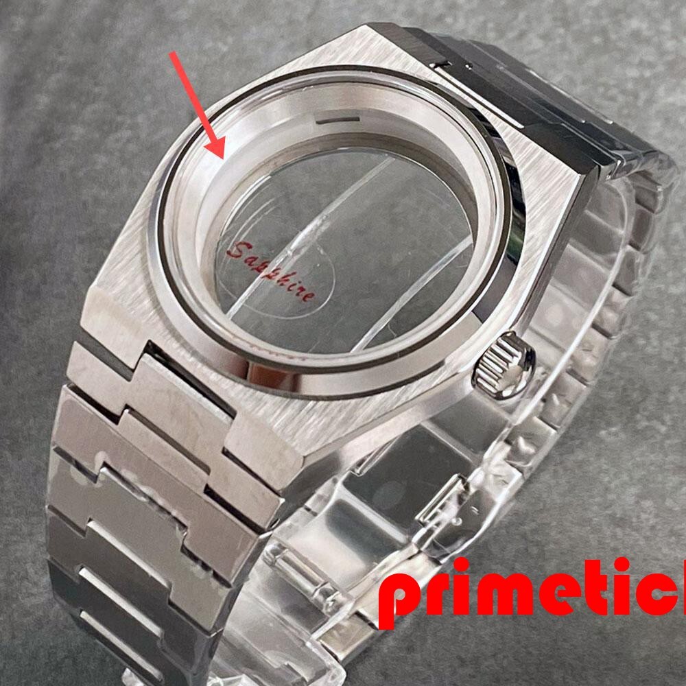Sapphire 40mm NH35 Watch Case Band+Inner Ring Fit for Prx Super Player Mod Parts
