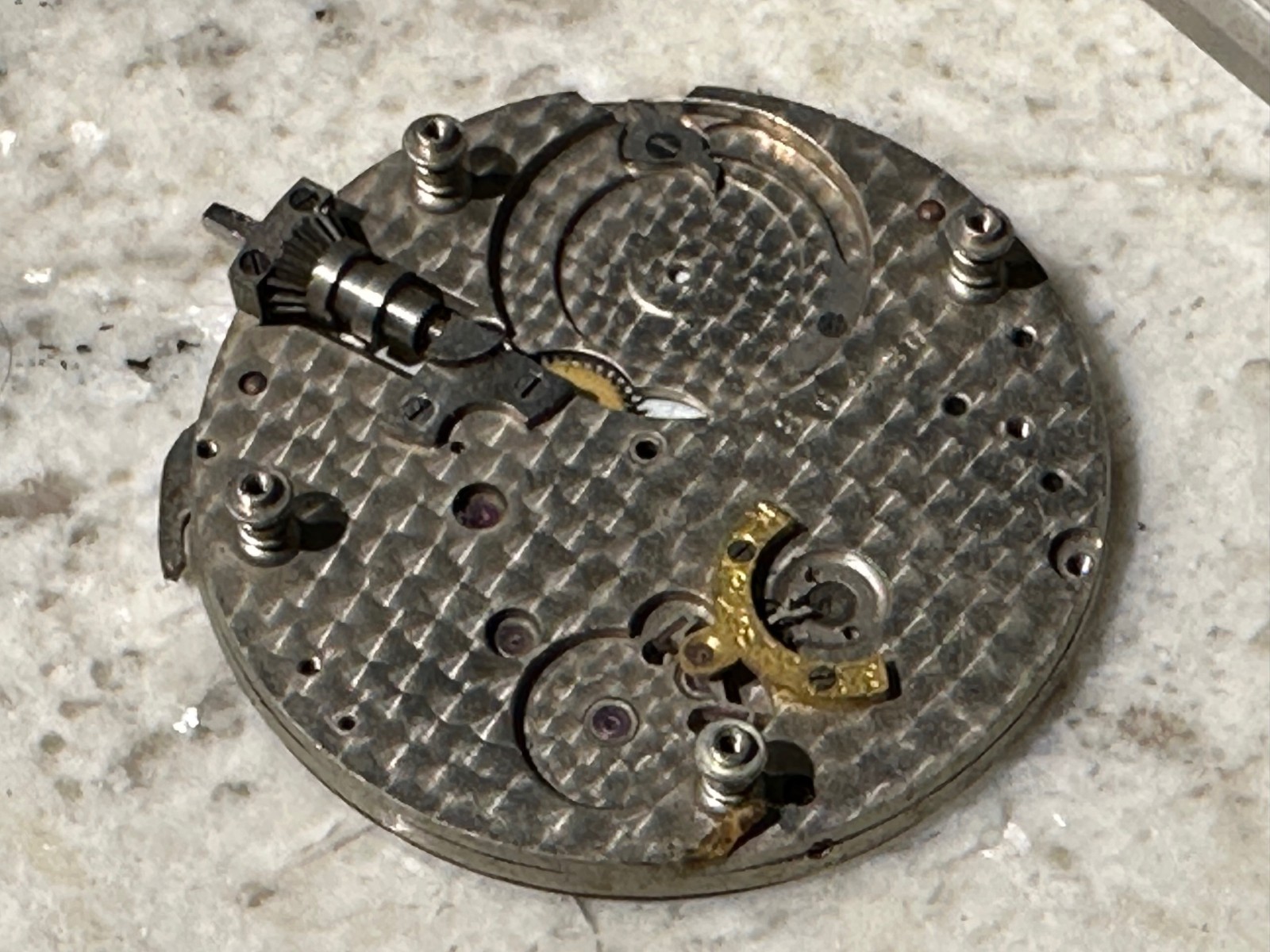 AMERICAN WALTHAM WATCH CO. Vintage Pocket Watch Movement Parts/Repair Only USA