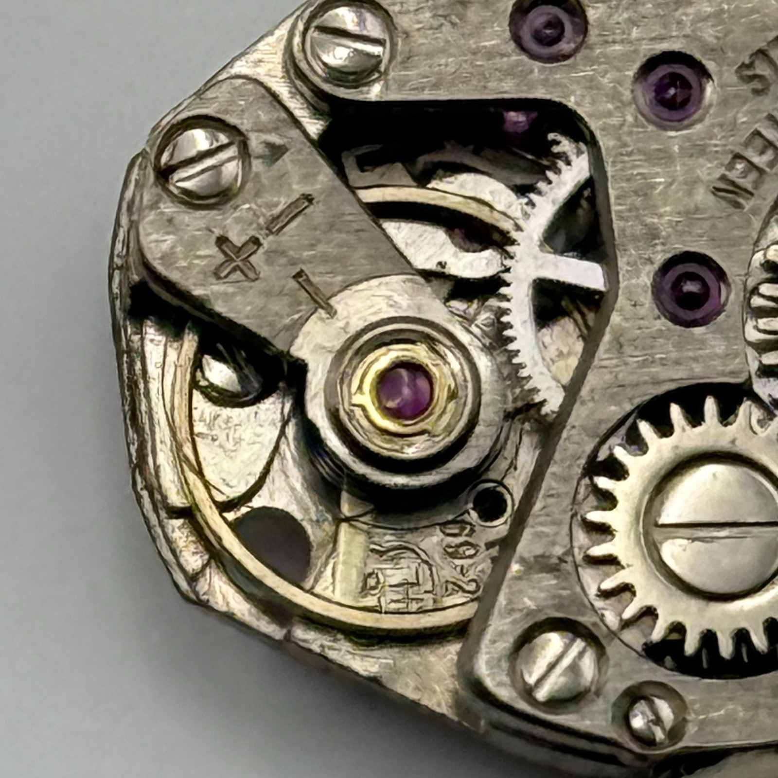 FHF 69-21 Watch Movement Nivada Swiss 17 Jewels Manual Wind Parts Repair 15.3mm