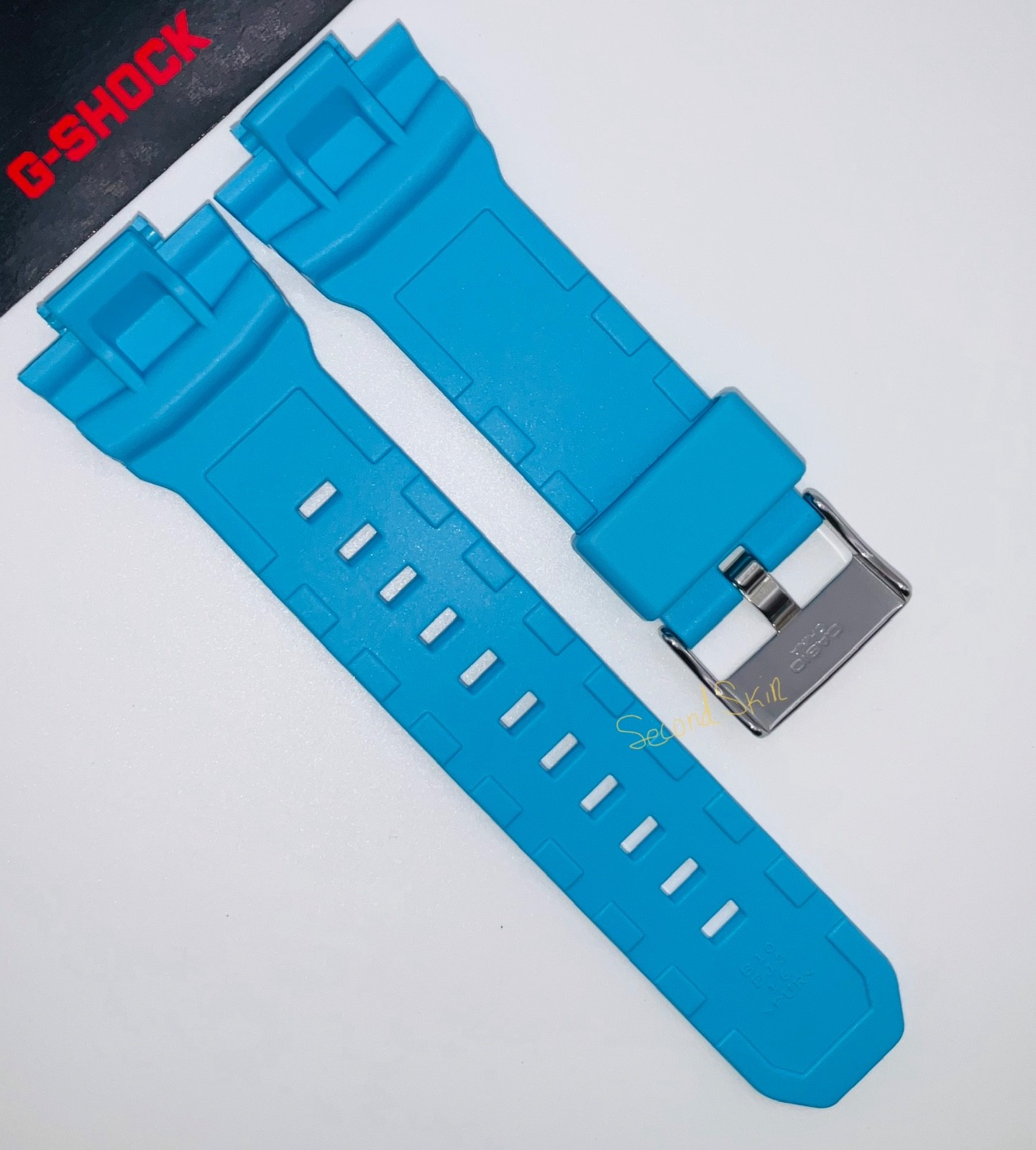 GENUINE Casio G-Shock Blue Resin Watch Band Strap GLX-150-2 + Pins