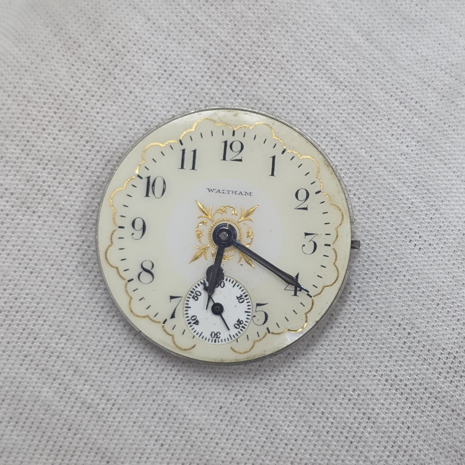 Antique Waltham Model 1891 GR 65 Pocket Watch Movement 0s 15j USA Good Balance